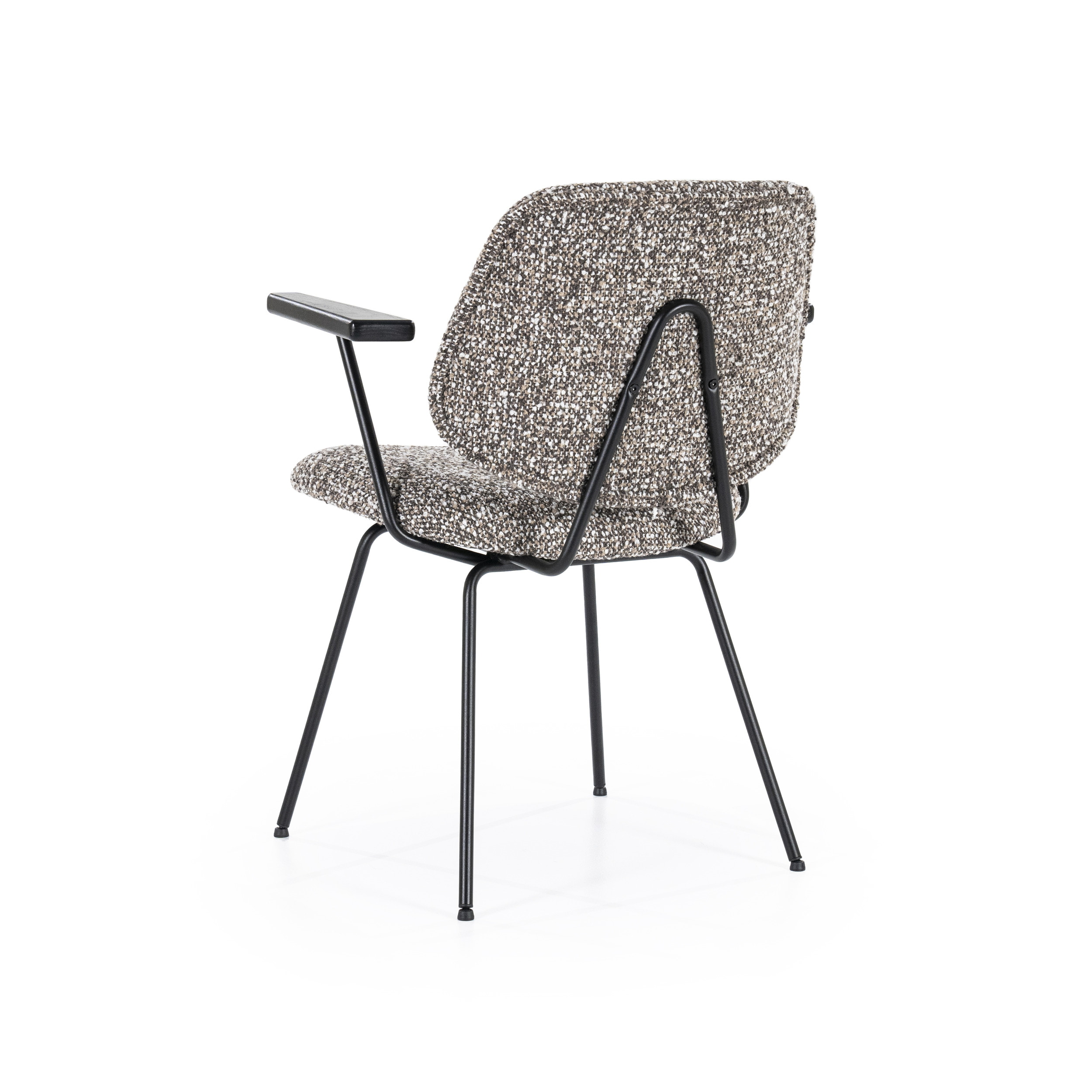 Eleonora Eetkamerstoel 'Jon' Met armleuning, kleur Taupe