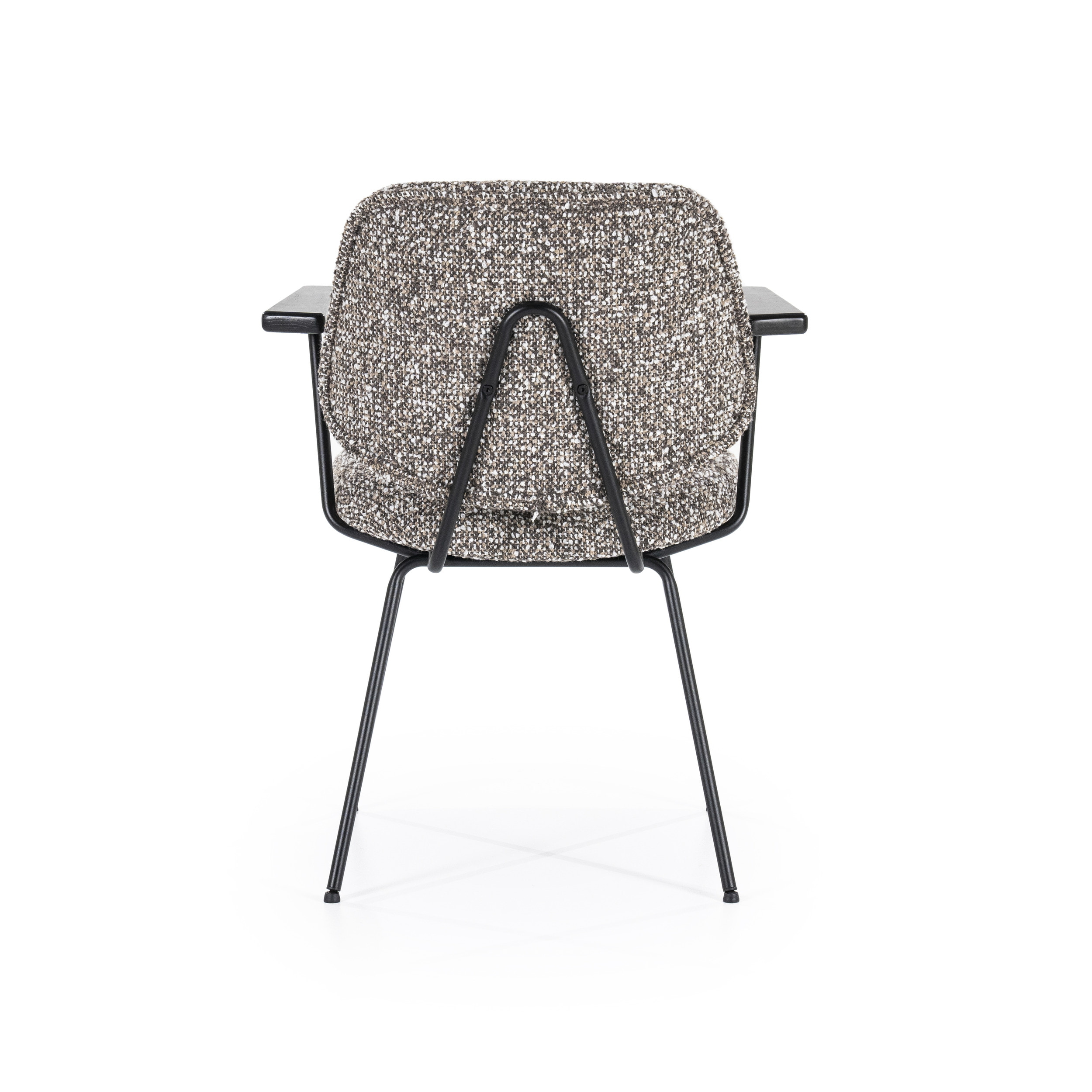 Eleonora Eetkamerstoel 'Jon' Met armleuning, kleur Taupe