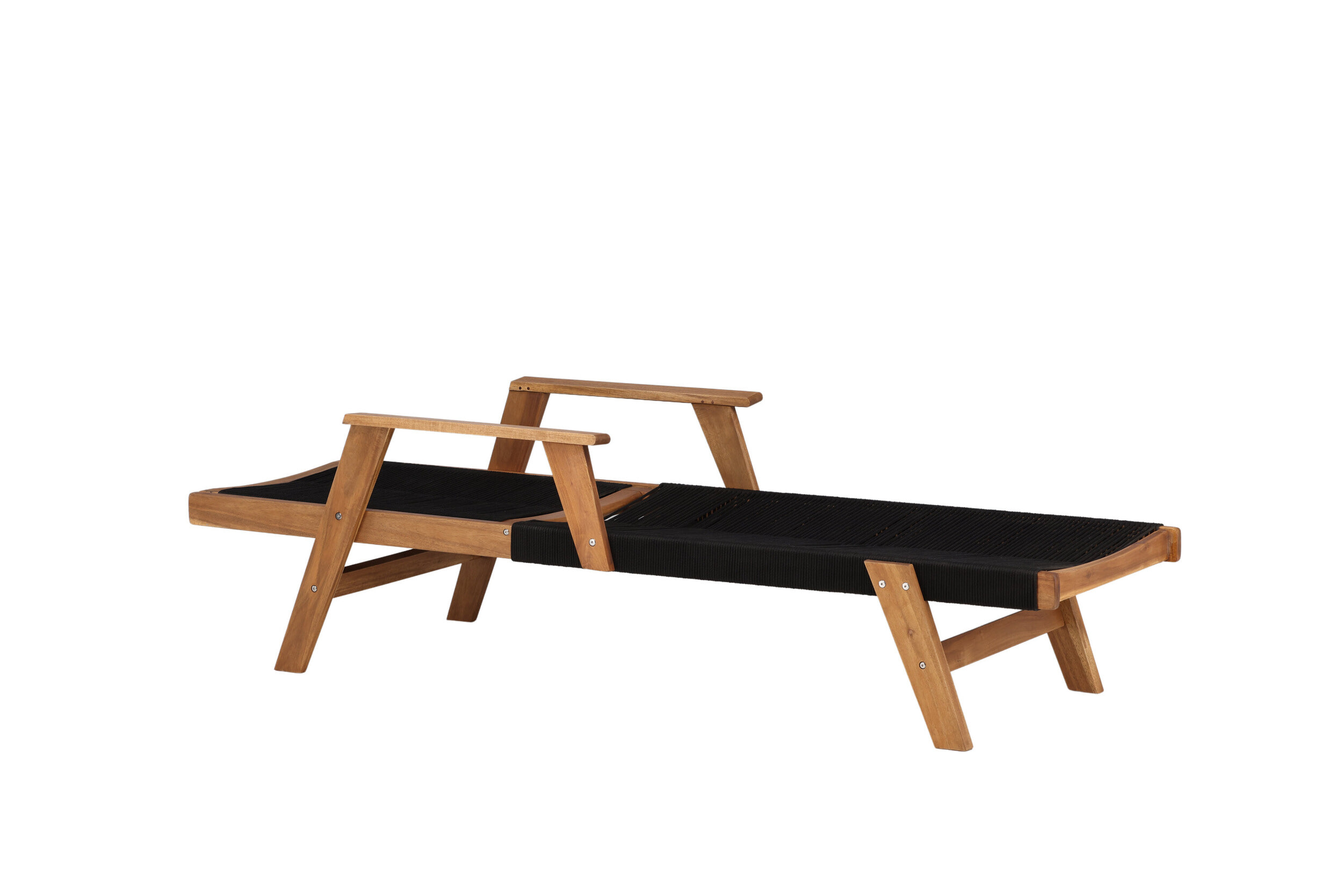 Nohr Ligbed 'Shaelynn' Acaciahout, kleur Zwart