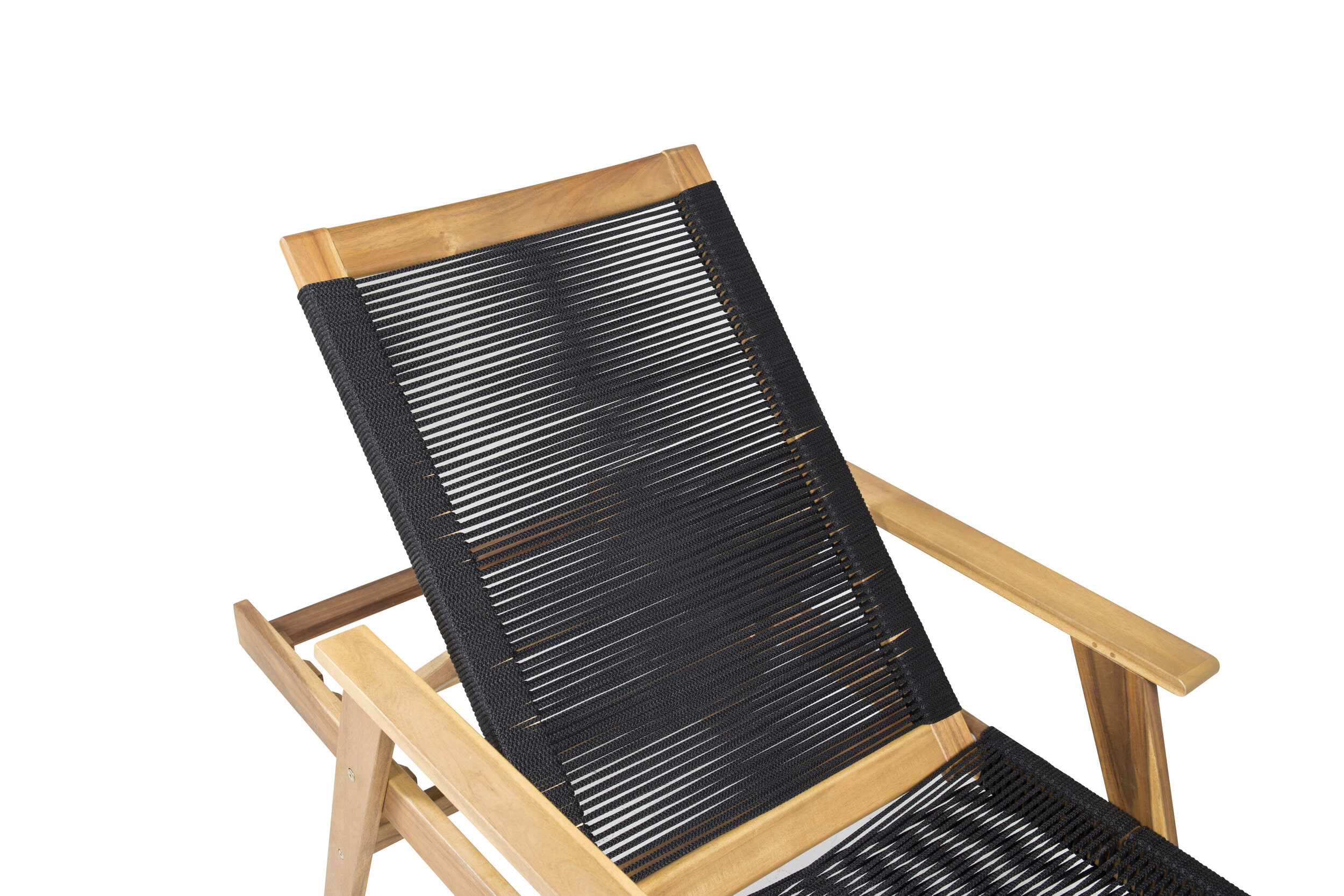 Nohr Ligbed 'Shaelynn' Acaciahout, kleur Zwart