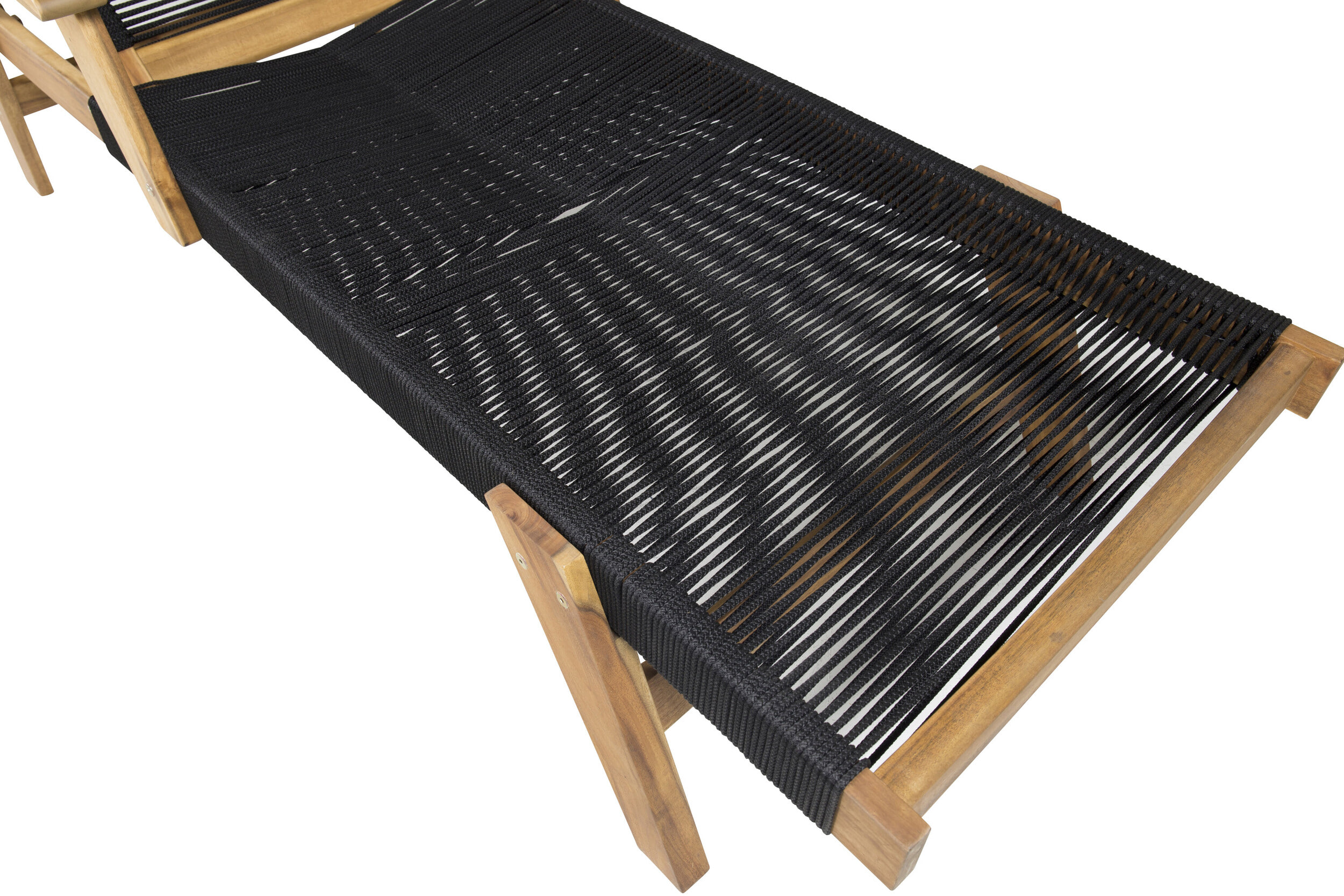 Nohr Ligbed 'Shaelynn' Acaciahout, kleur Zwart