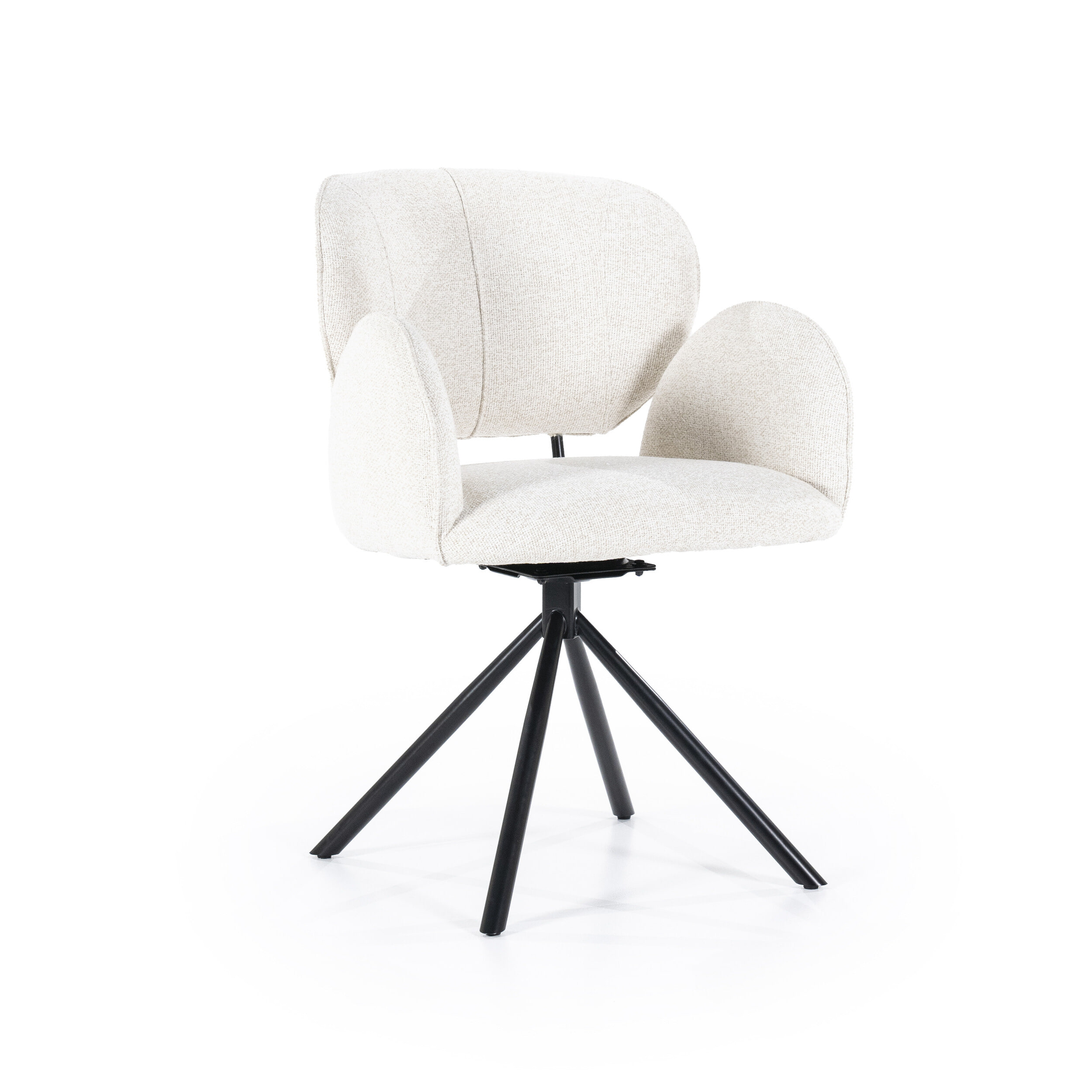 Eleonora Eetkamerstoel 'Rosalin' kleur Beige