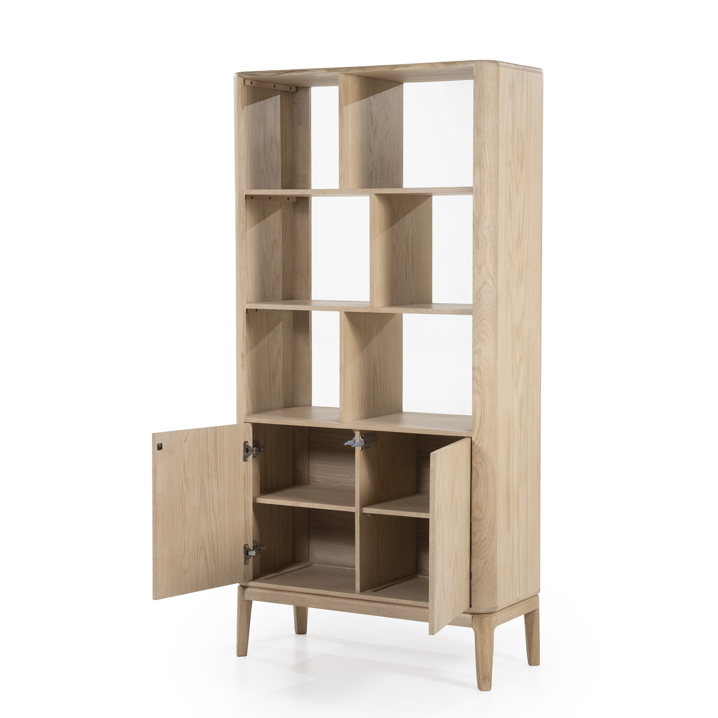 Eleonora Boekenkast 'Harvey' Eikenhout, 180 x 90cm