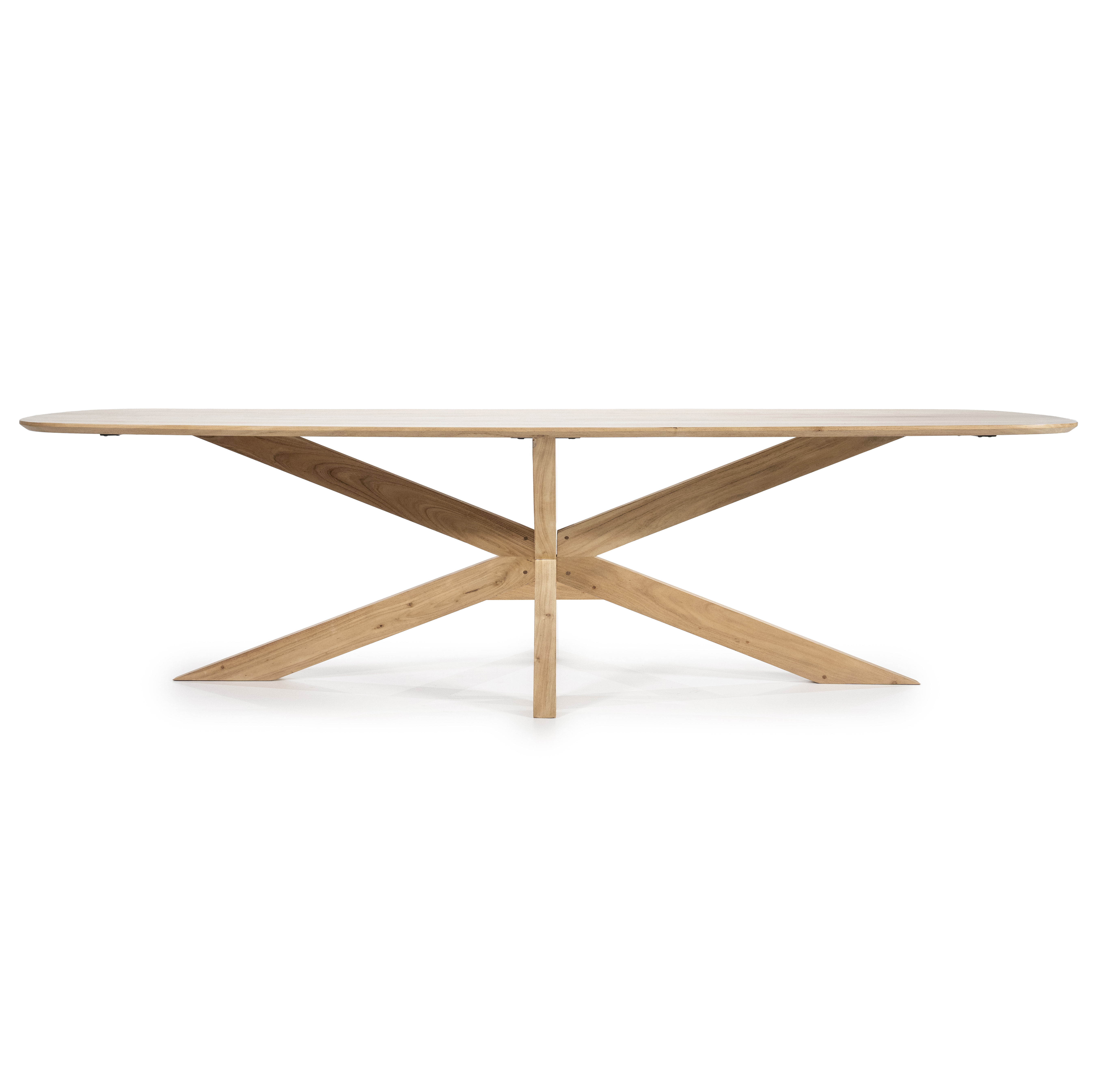 Eleonora Eettafel 'Nikki' Acaciahout, 280 x 100cm, kleur Naturel