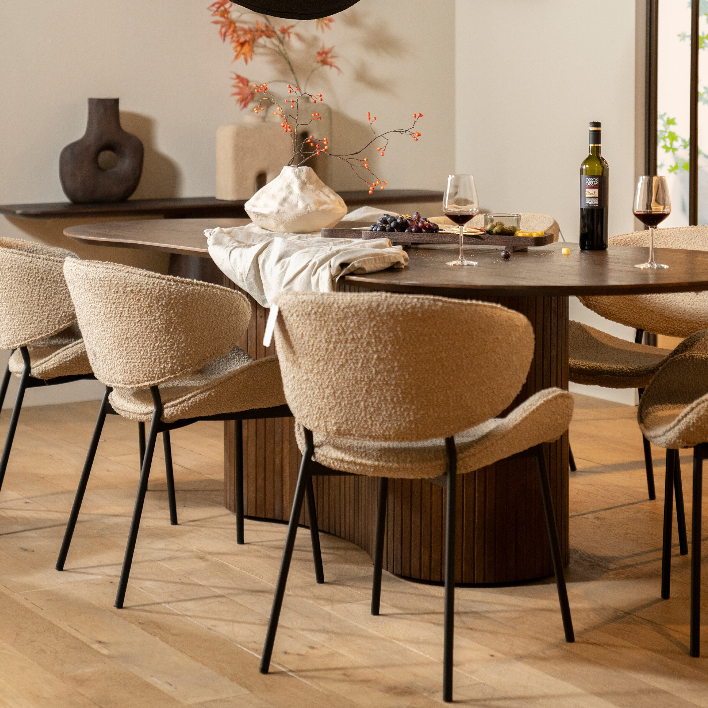 Eleonora Organische Eettafel Jordy Mangohout, 250 x 110cm - Bruin
