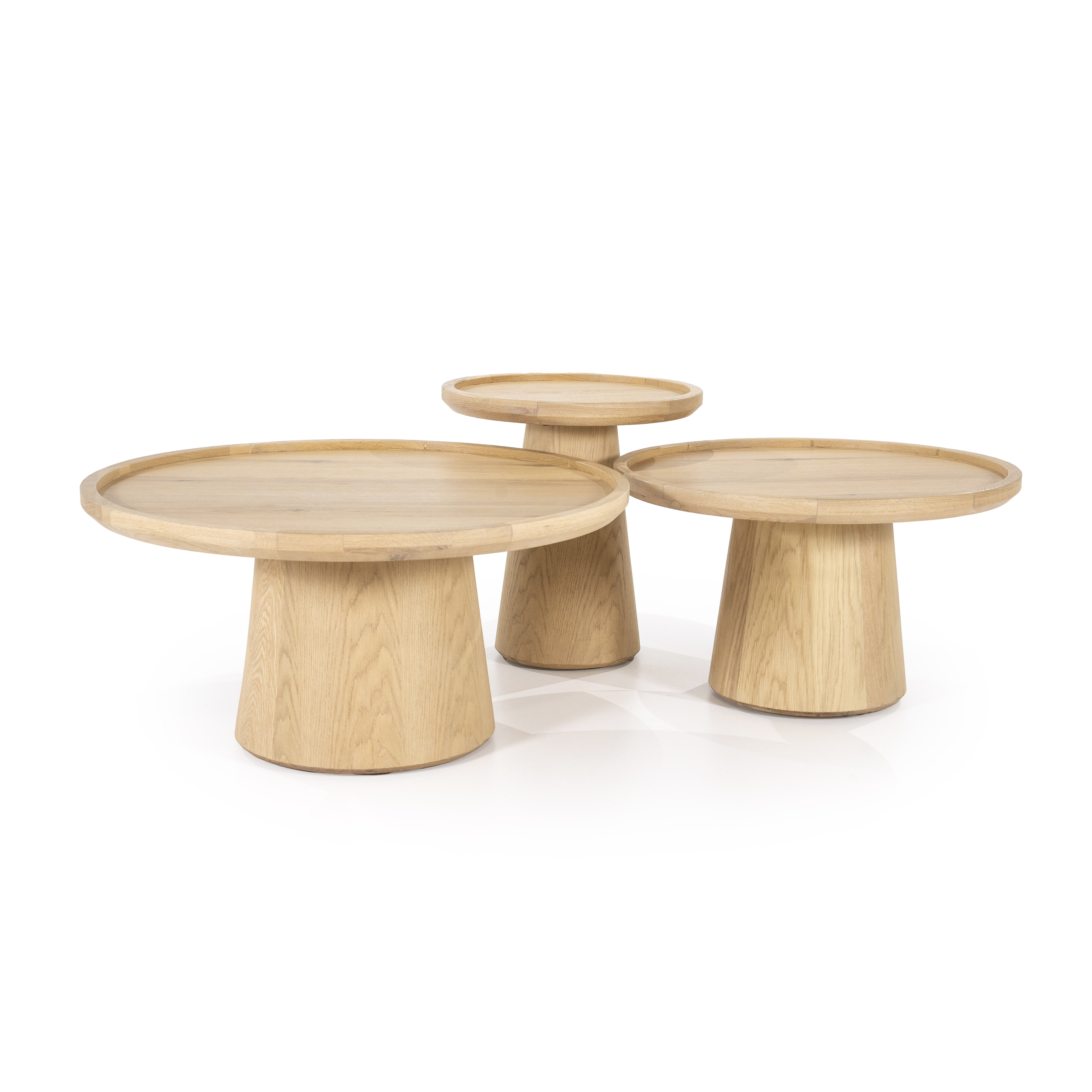 Eleonora Salontafel 'Leia' Eikenhout, 80cm
