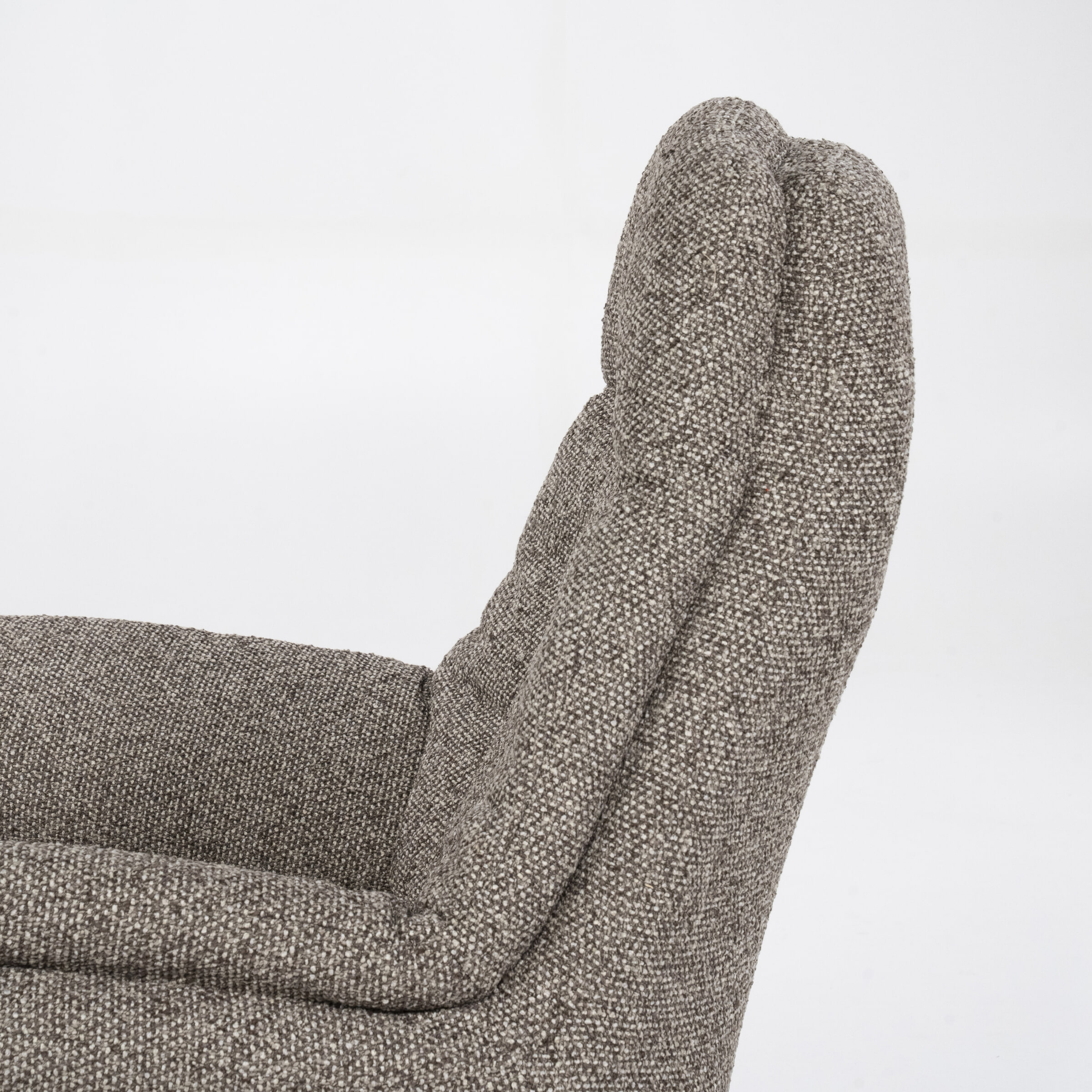 Eleonora Verstelbare Fauteuil 'Caleb' Met voetenbank, kleur Taupe