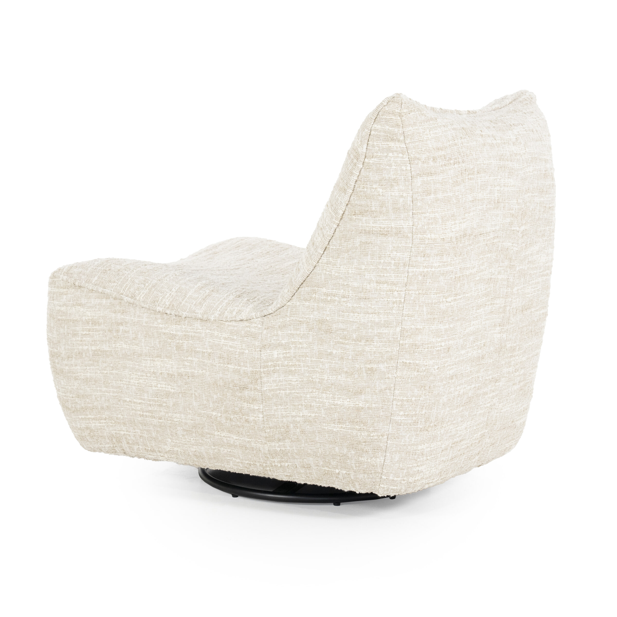 Eleonora Draaifauteuil 'Loys' Chenille, kleur Beige