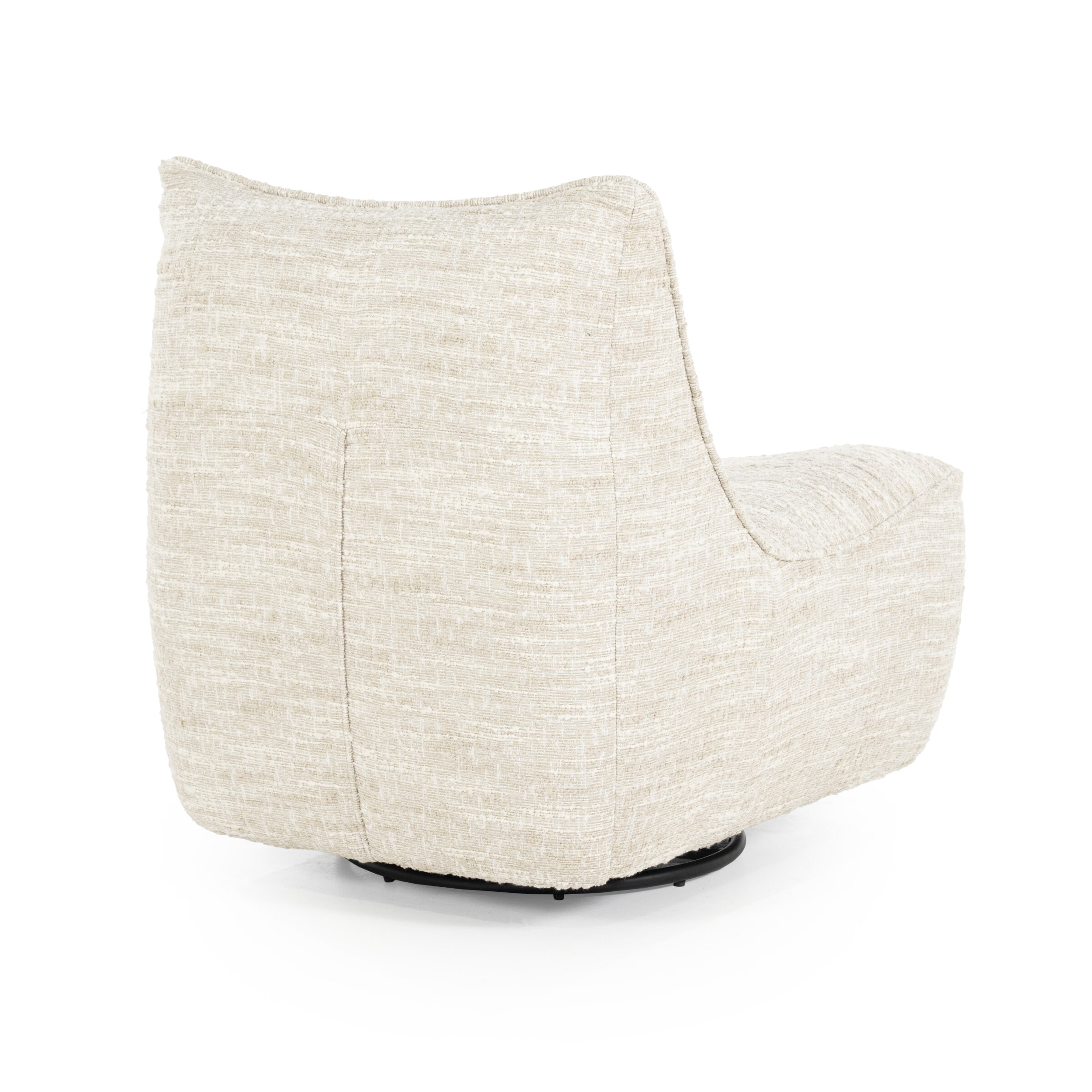 Eleonora Draaifauteuil 'Loys' Chenille, kleur Beige