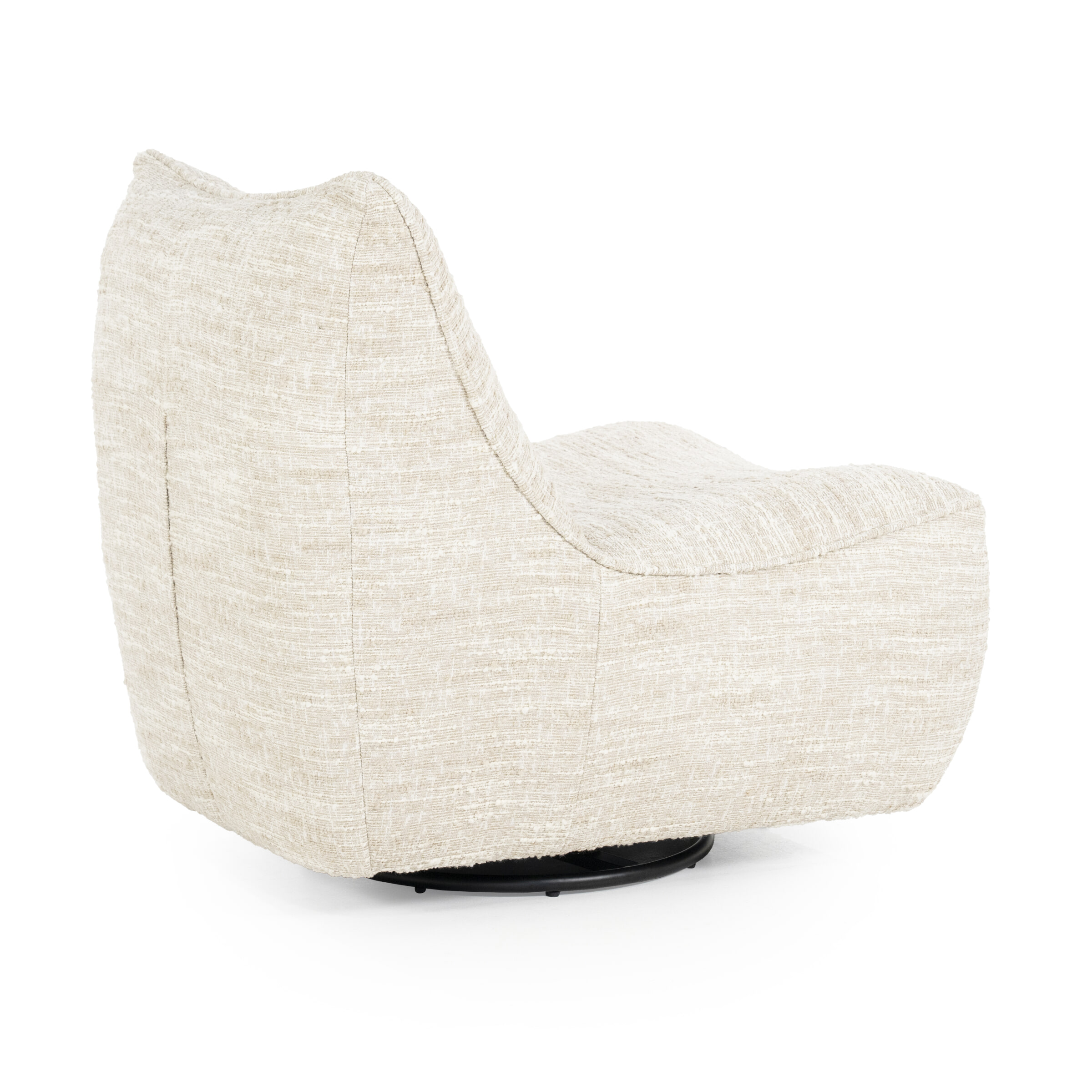 Eleonora Draaifauteuil 'Loys' Chenille, kleur Beige