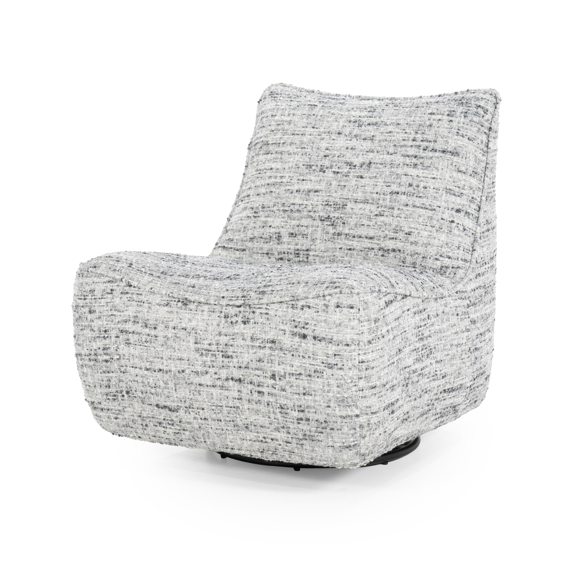 Eleonora Draaifauteuil 'Loys' Chenille, kleur Grijs