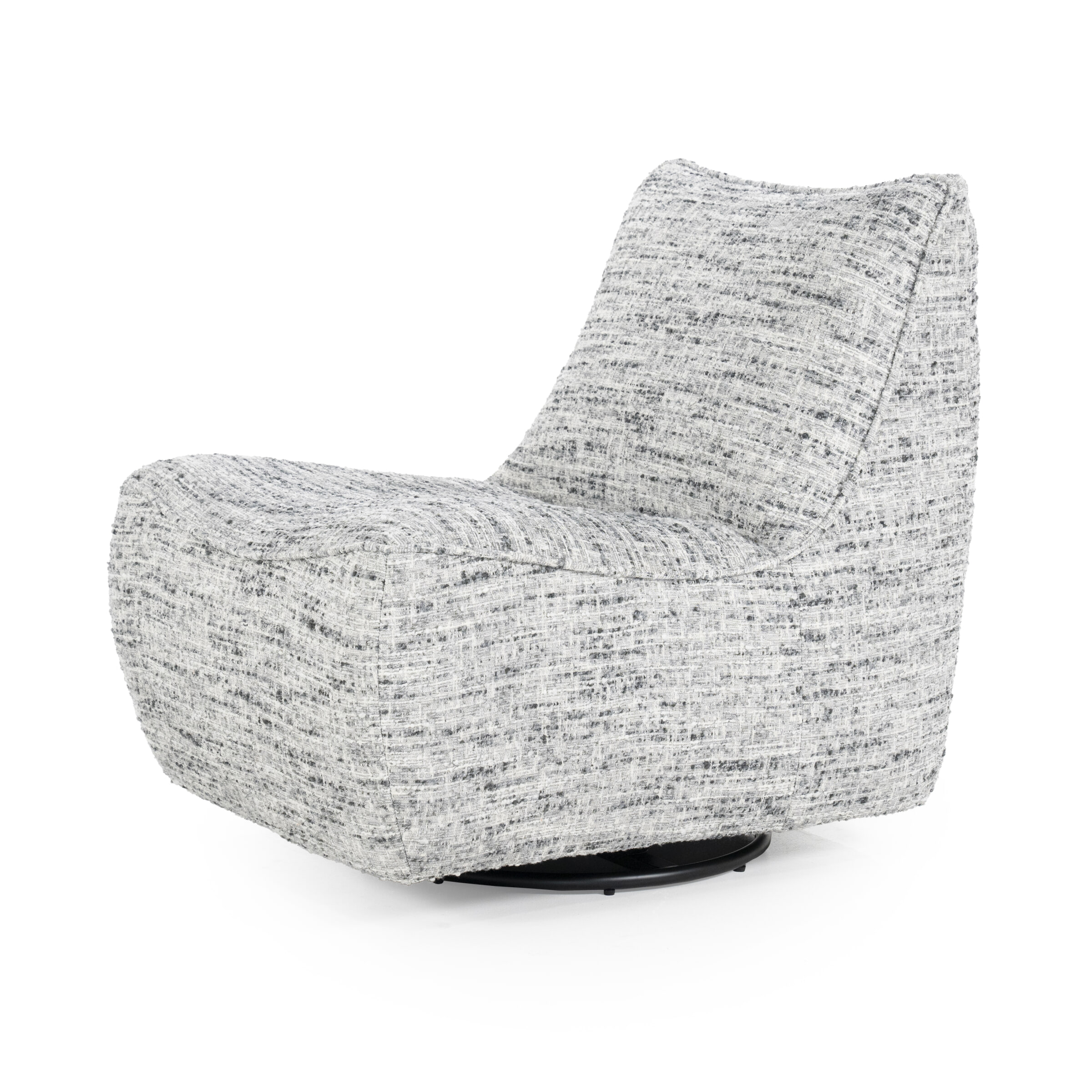Eleonora Draaifauteuil 'Loys' Chenille, kleur Grijs