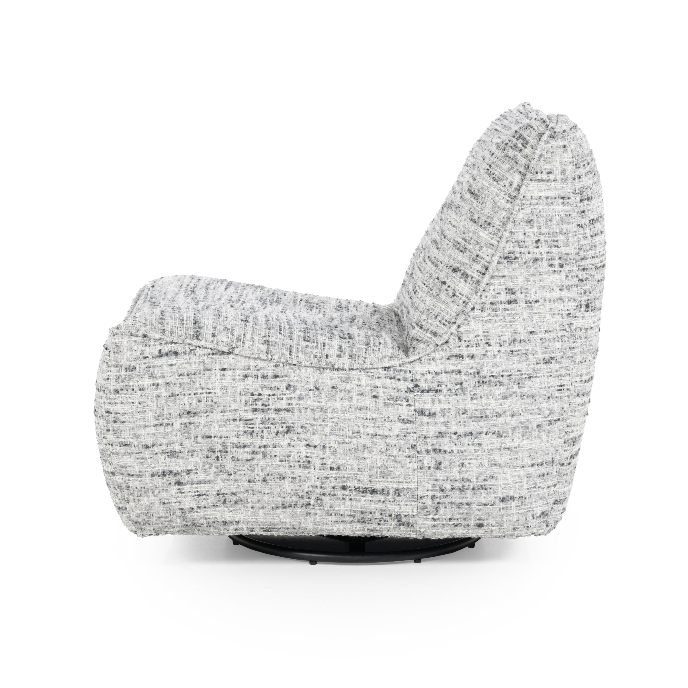 Eleonora Draaifauteuil 'Loys' Chenille, kleur Grijs