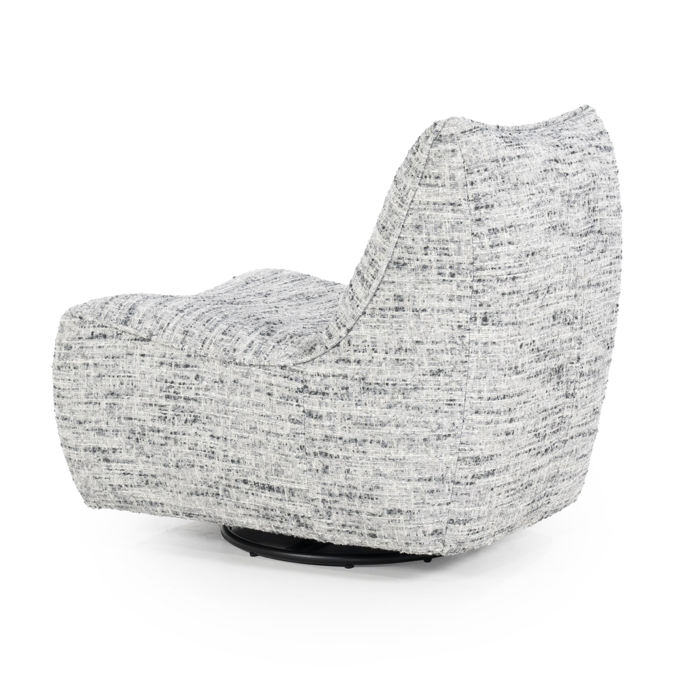 Eleonora Draaifauteuil 'Loys' Chenille, kleur Grijs