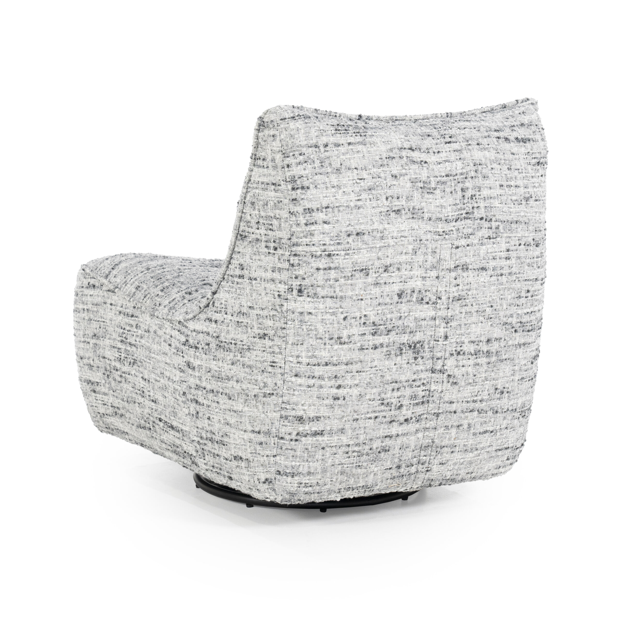 Eleonora Draaifauteuil 'Loys' Chenille, kleur Grijs