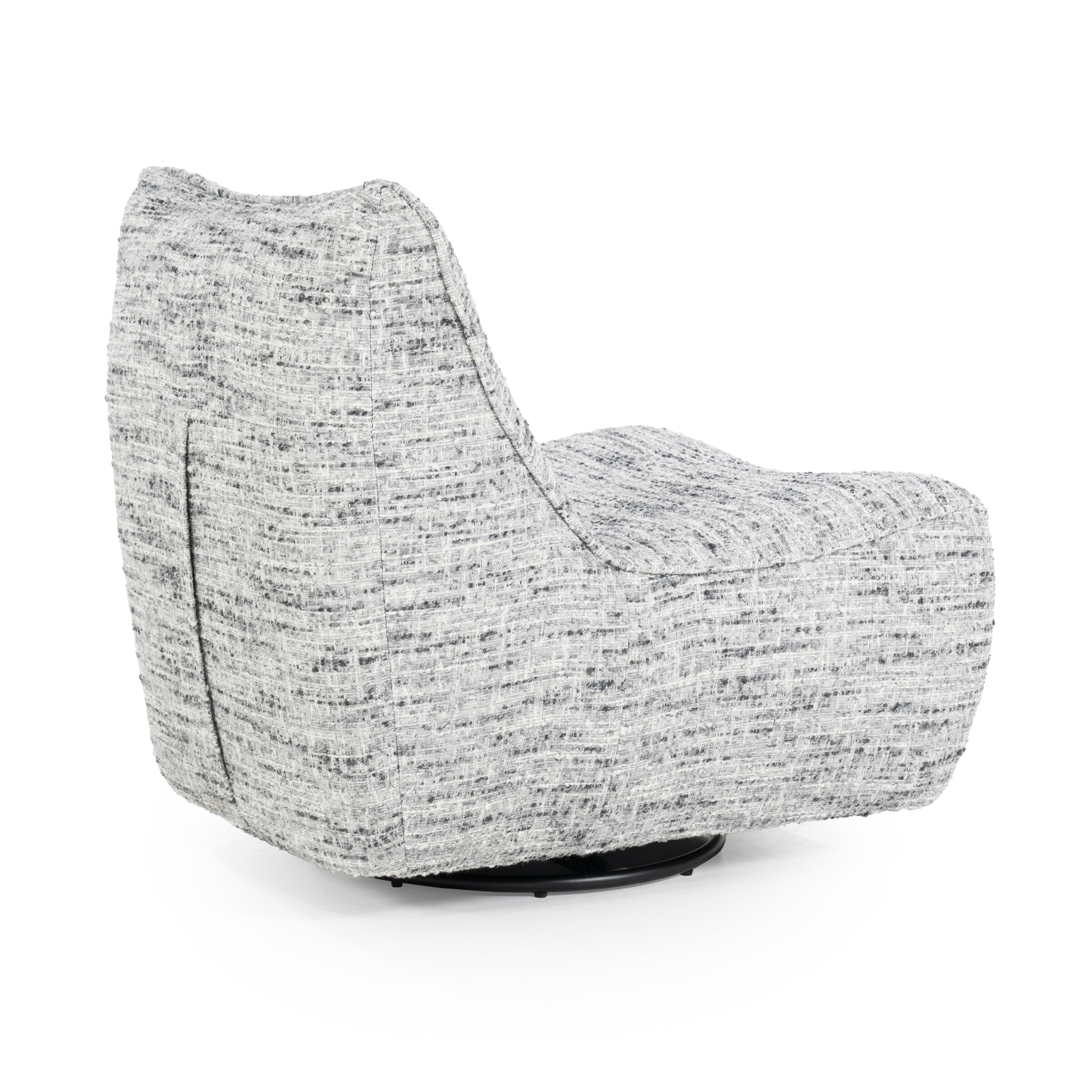 Eleonora Draaifauteuil 'Loys' Chenille, kleur Grijs