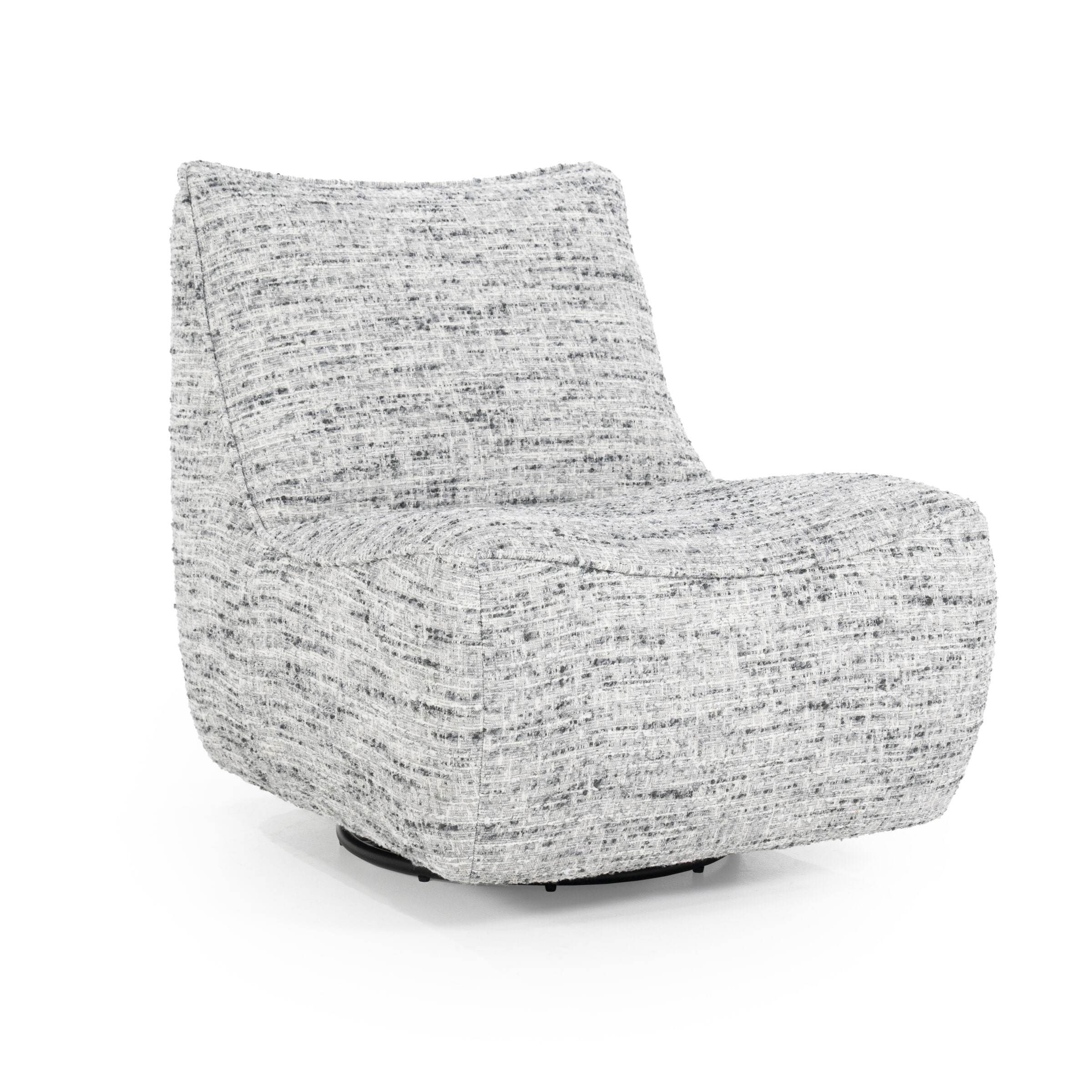 Eleonora Draaifauteuil Loys Chenille - Grijs