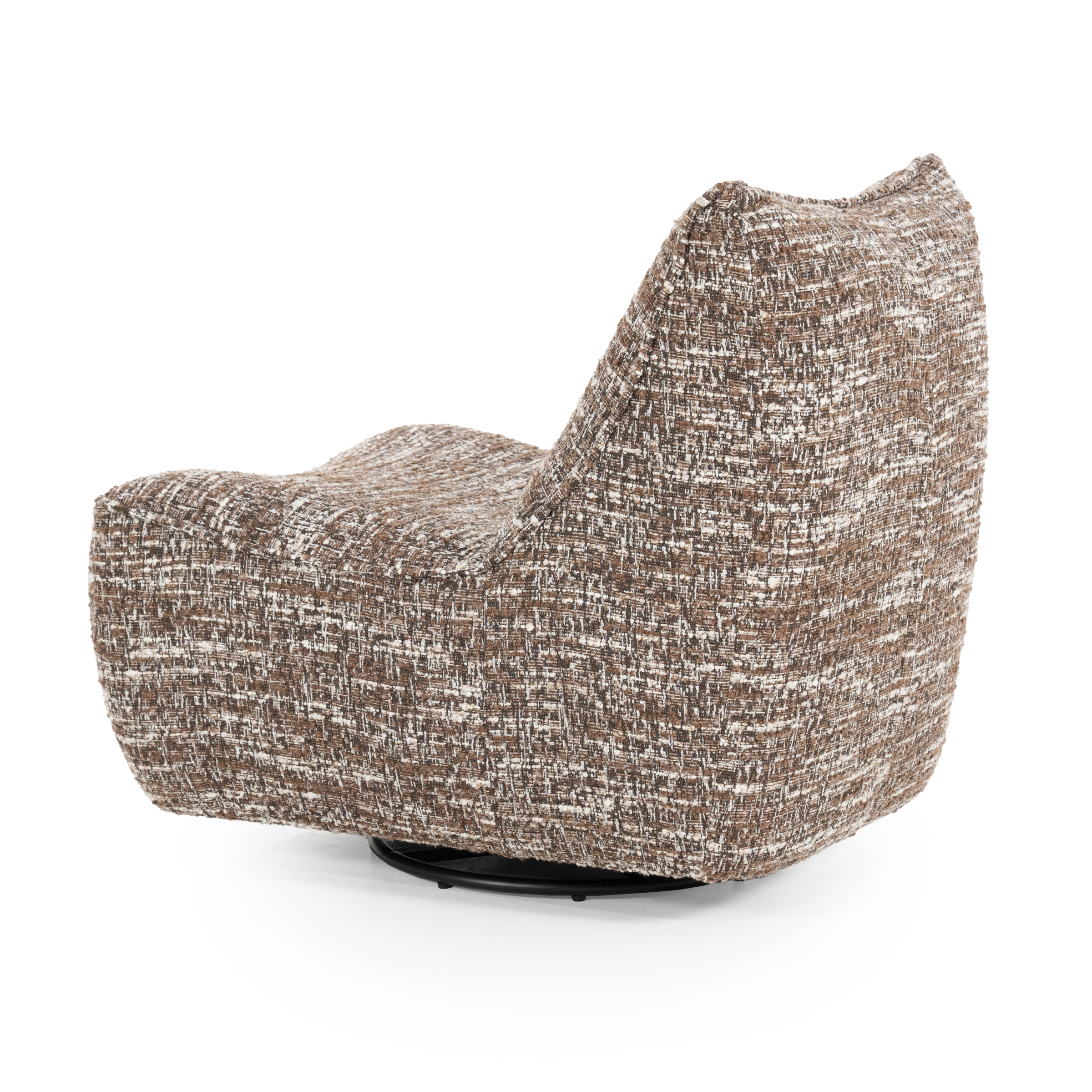 Eleonora Draaifauteuil 'Loys' Chenille, kleur Bruin