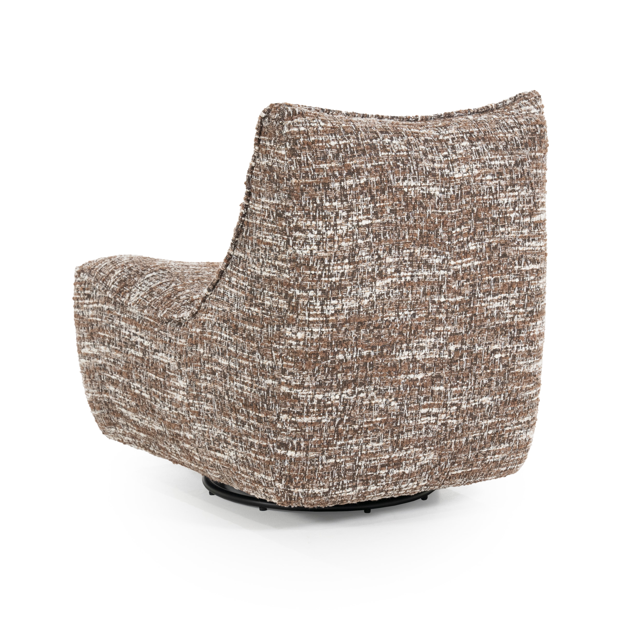 Eleonora Draaifauteuil 'Loys' Chenille, kleur Bruin