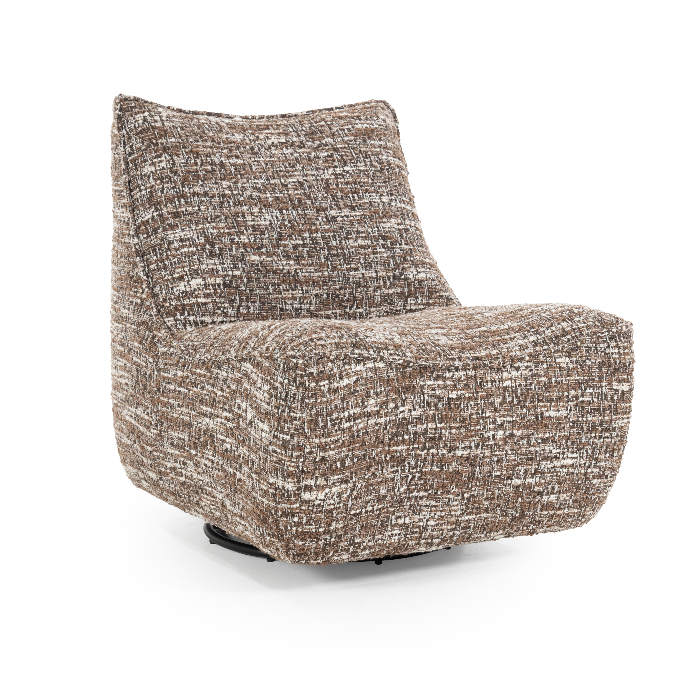 Eleonora Draaifauteuil Loys Chenille - Bruin