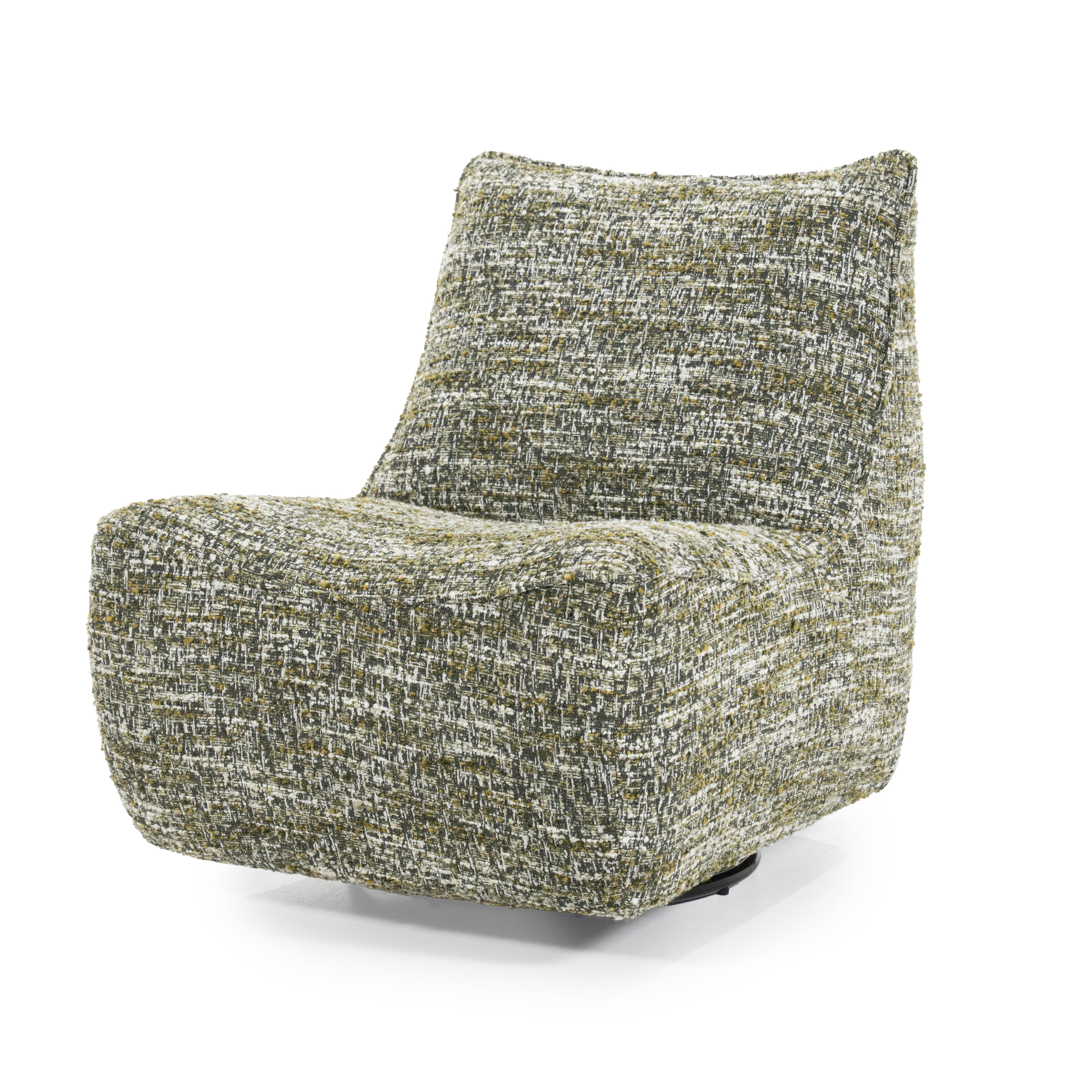 Eleonora Draaifauteuil 'Loys' Chenille, kleur Groen