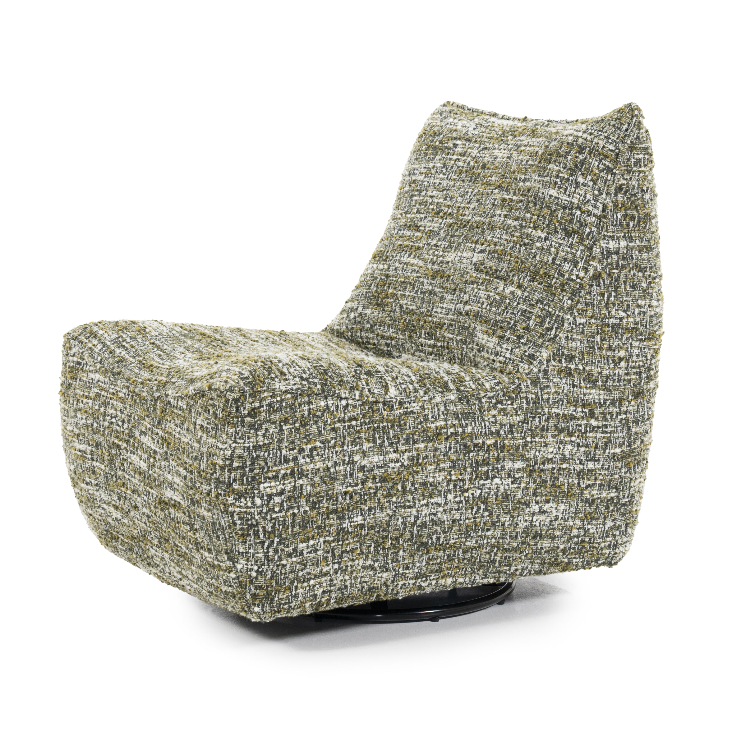 Eleonora Draaifauteuil 'Loys' Chenille, kleur Groen