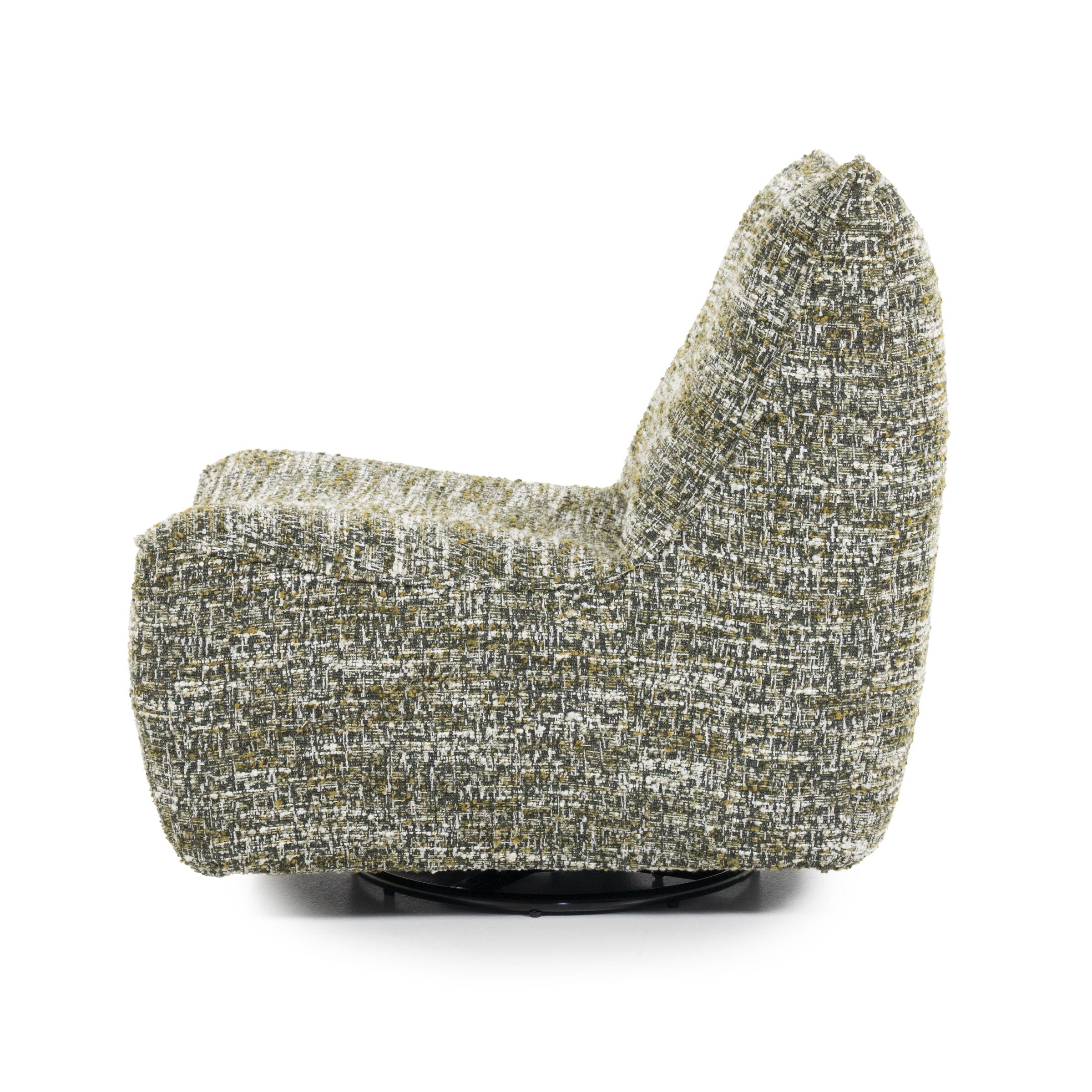 Eleonora Draaifauteuil 'Loys' Chenille, kleur Groen