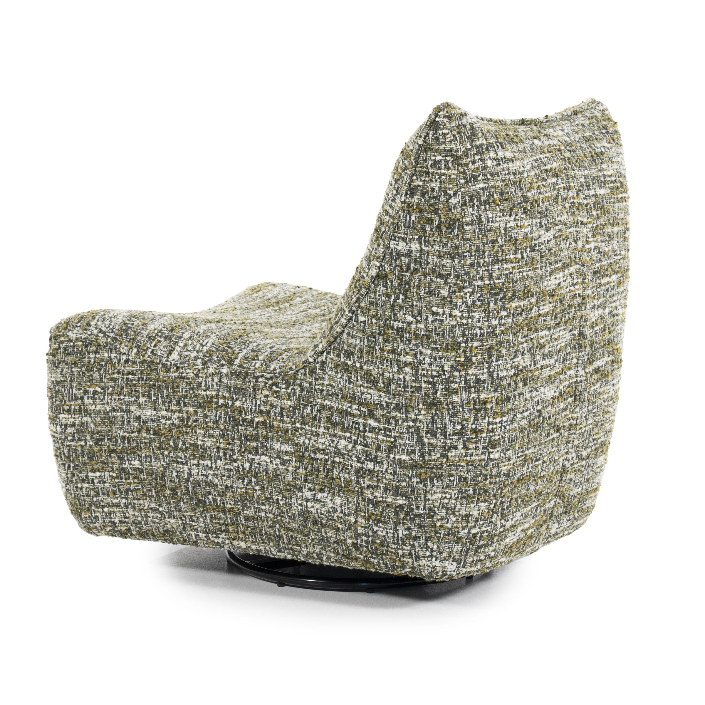 Eleonora Draaifauteuil 'Loys' Chenille, kleur Groen