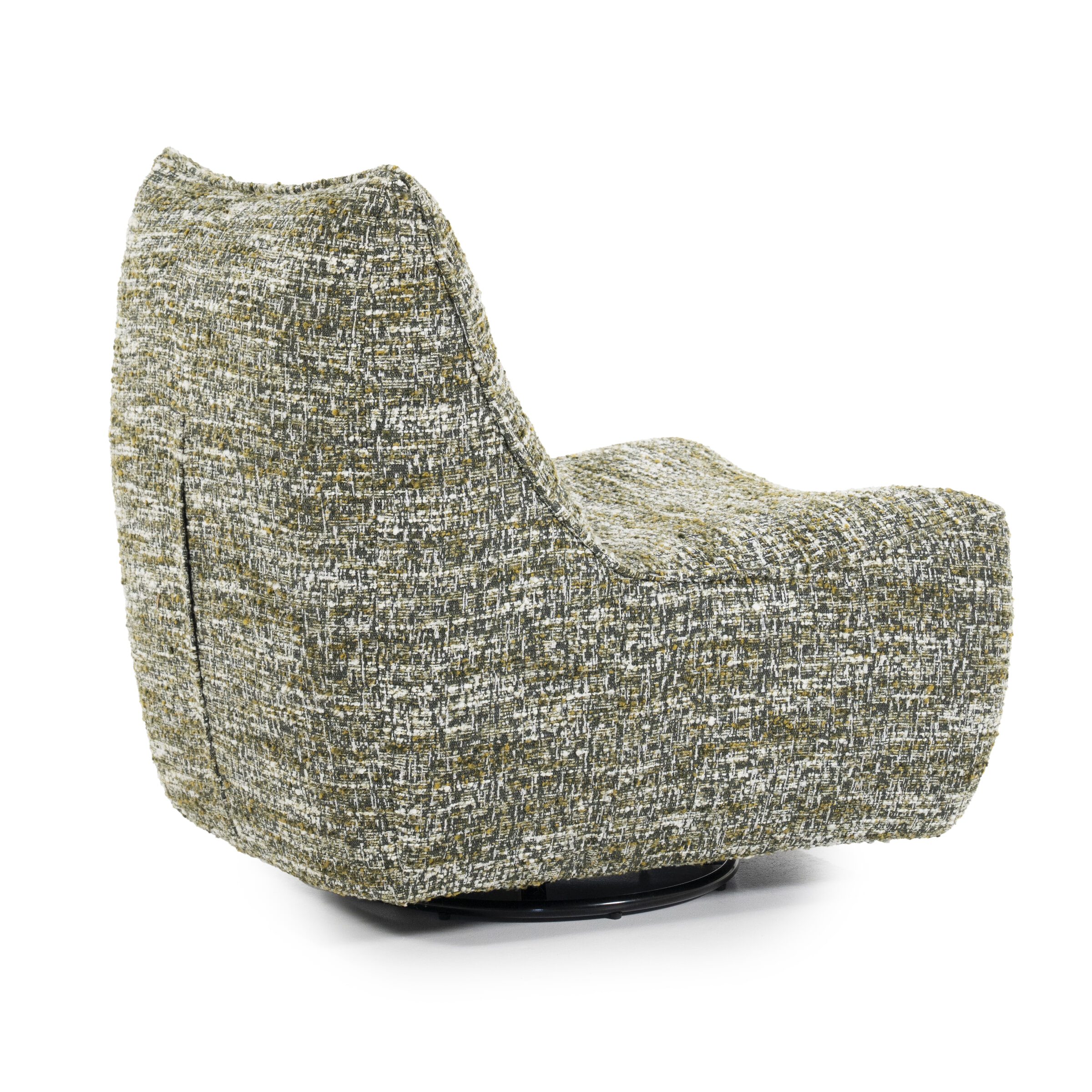 Eleonora Draaifauteuil 'Loys' Chenille, kleur Groen