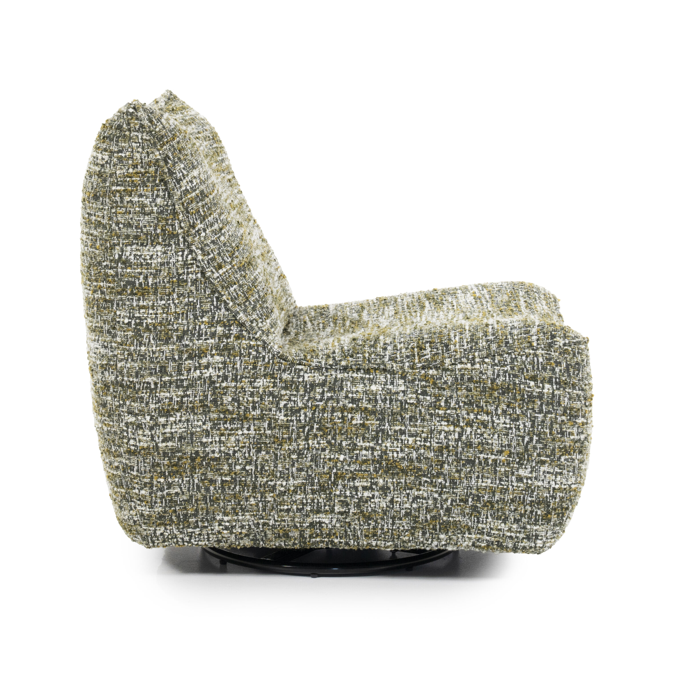 Eleonora Draaifauteuil 'Loys' Chenille, kleur Groen