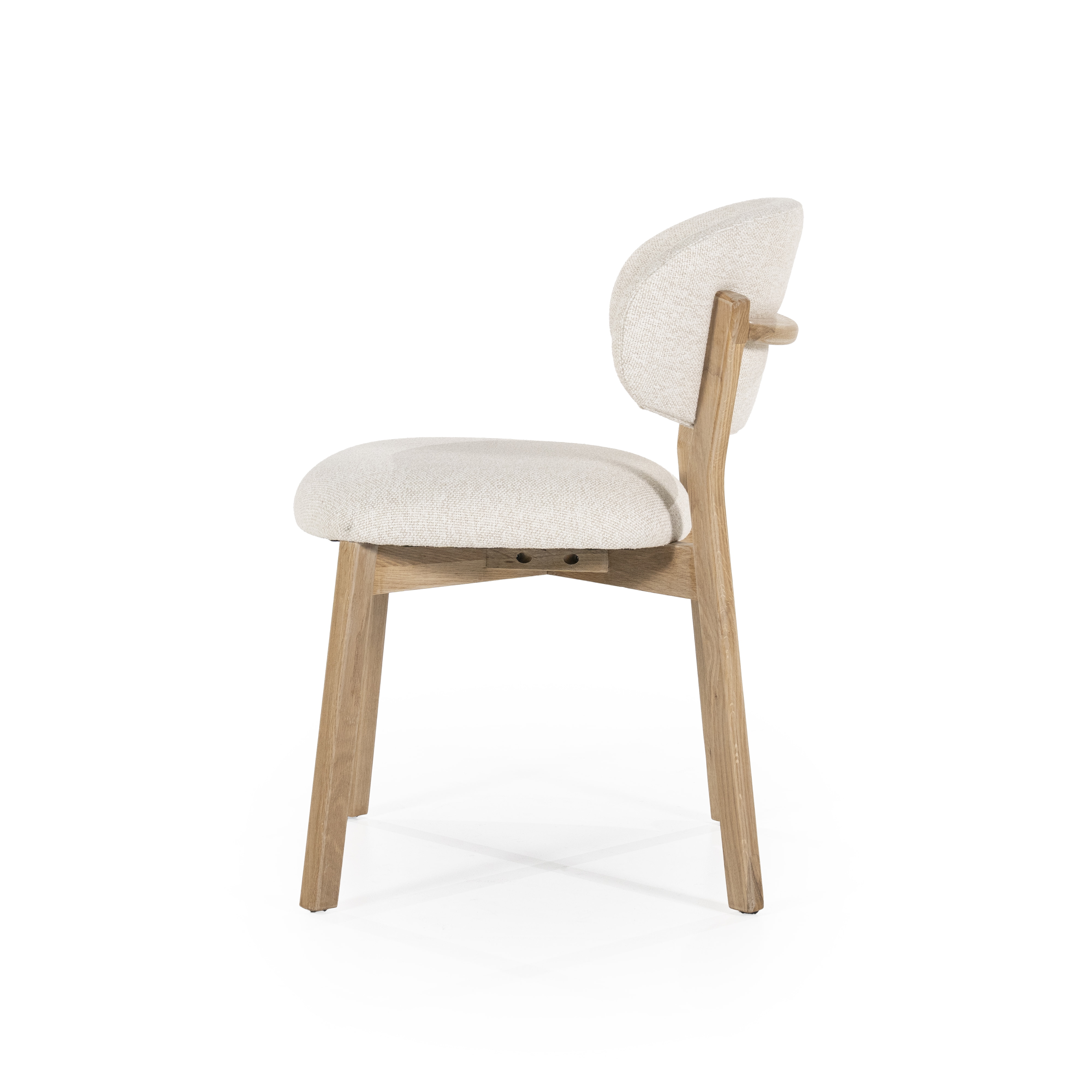 Eleonora Eetkamerstoel 'Mikky' kleur Beige/Naturel