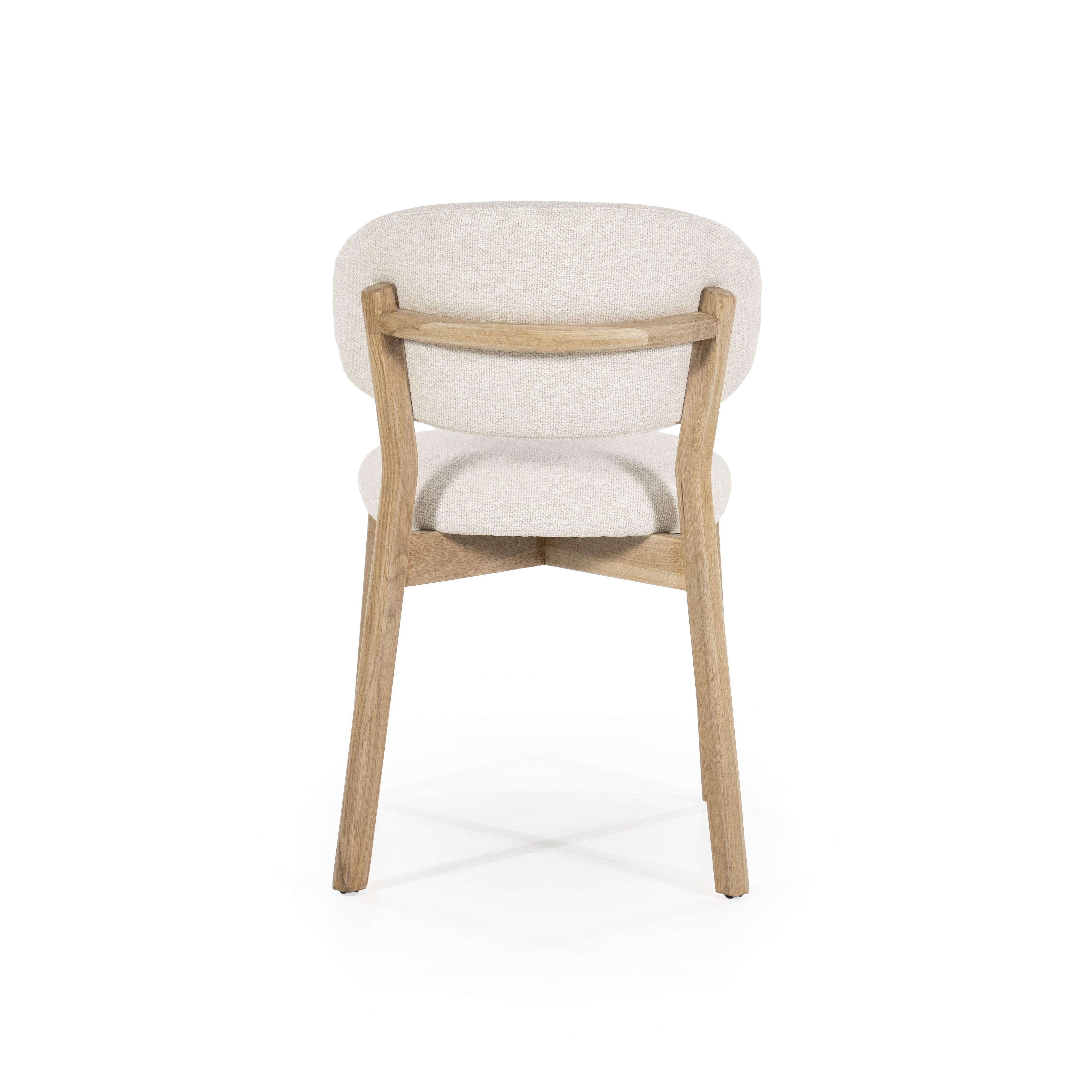 Eleonora Eetkamerstoel 'Mikky' kleur Beige/Naturel