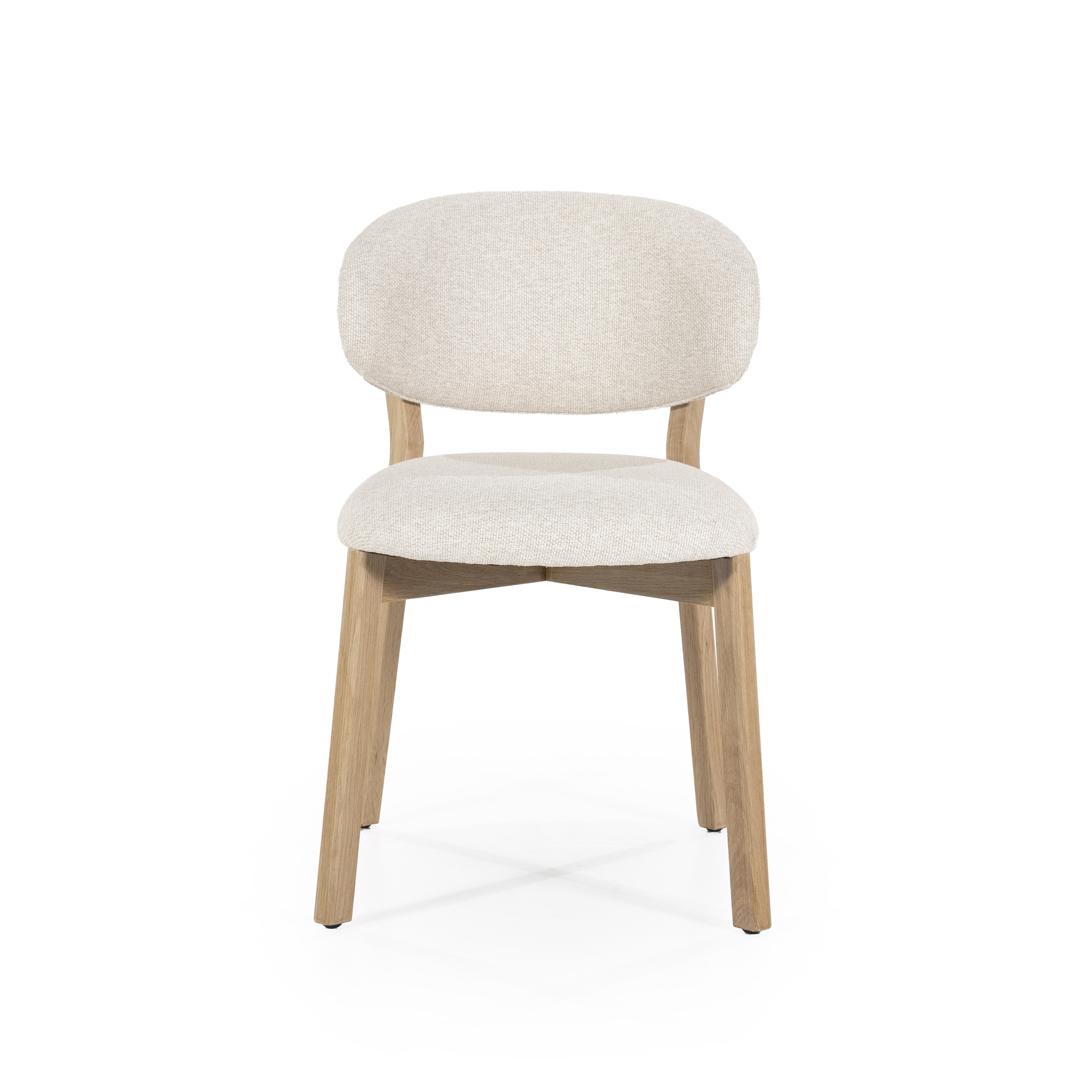 Eleonora Eetkamerstoel 'Mikky' kleur Beige/Naturel