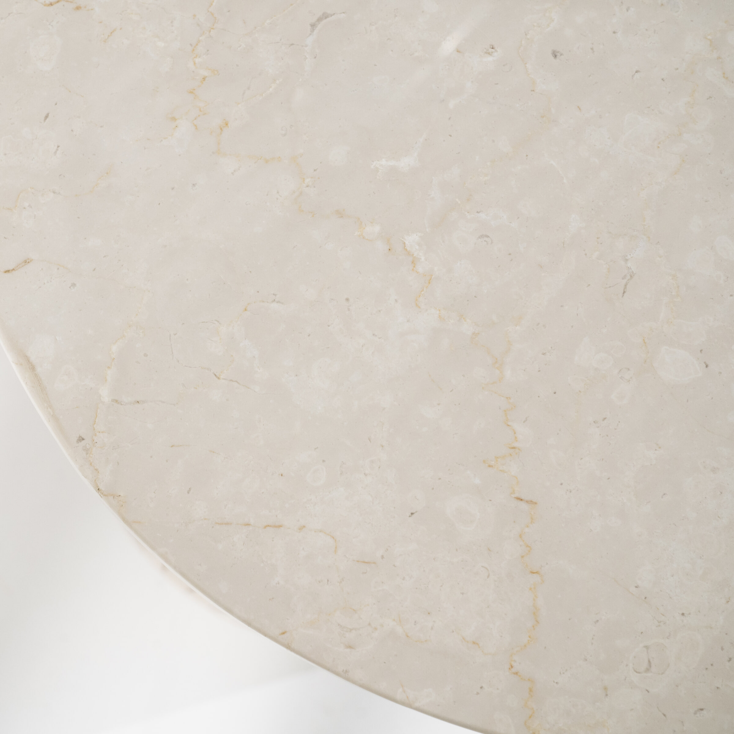 Eleonora Organisch Bureau 'Kira' Mangohout en marmer, 129 x 60cm