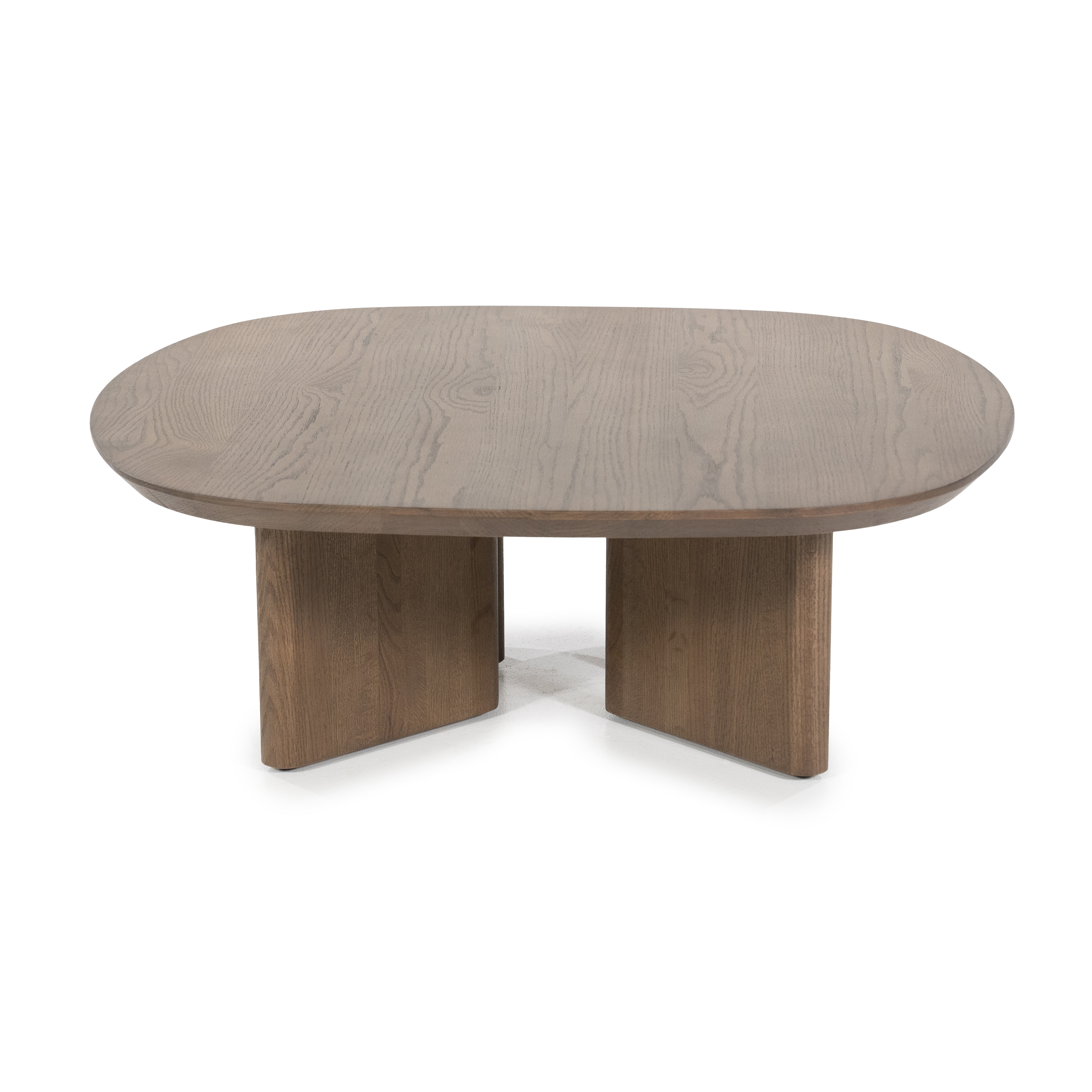 Eleonora Salontafel 'Stef' Eiken, 80 x 80cm, kleur Bruin