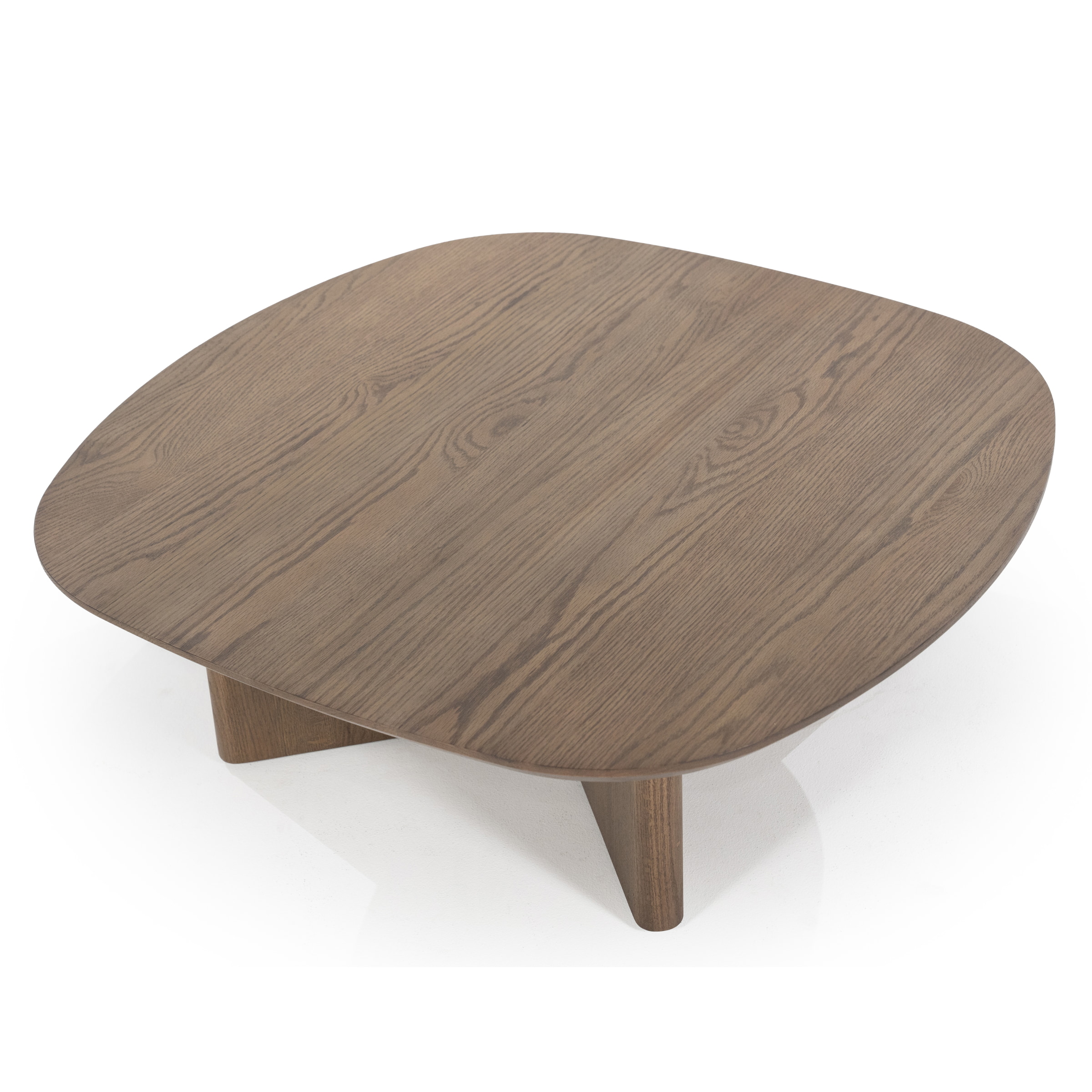 Eleonora Salontafel 'Stef' Eiken, 80 x 80cm, kleur Bruin