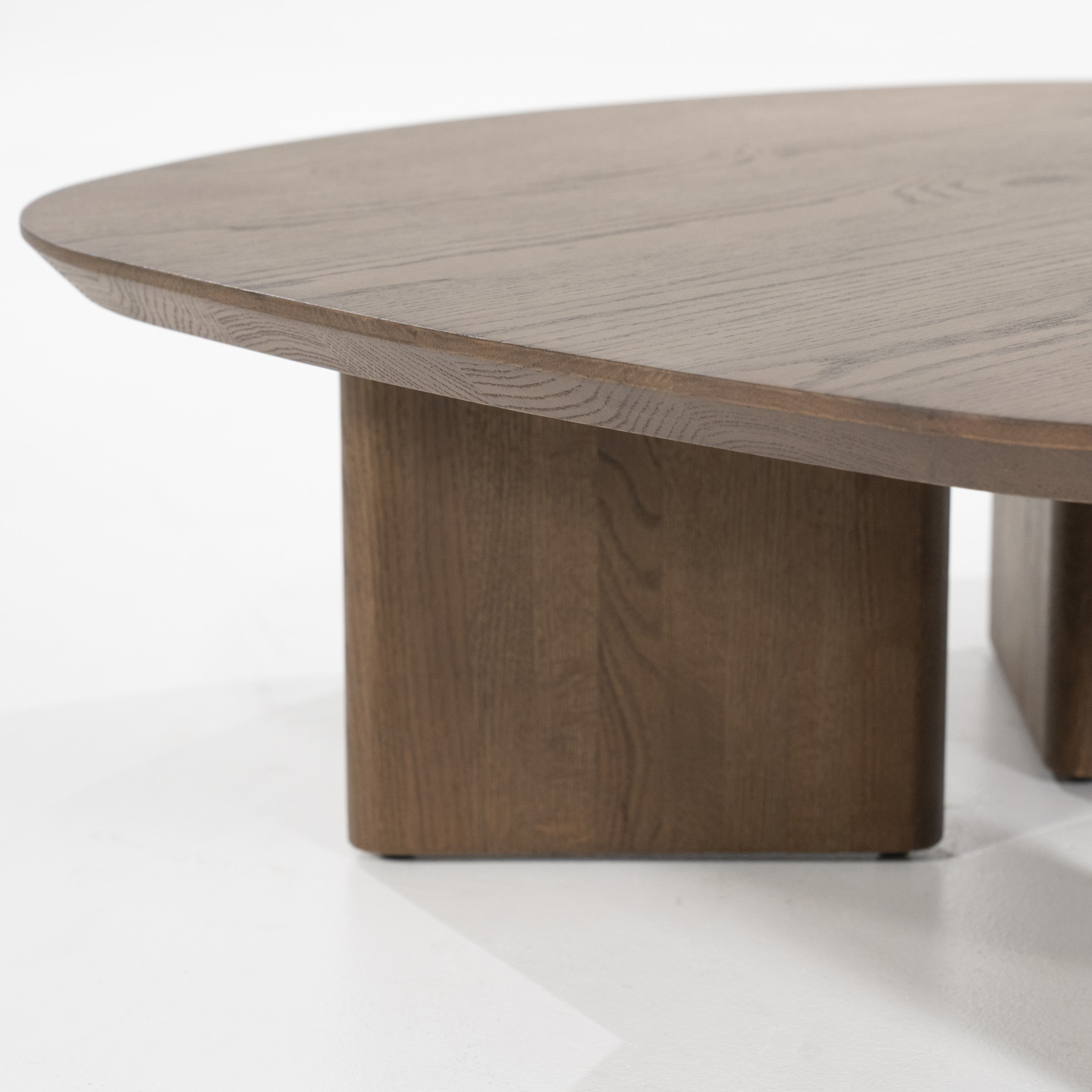 Eleonora Salontafel 'Stef' Eiken, 80 x 80cm, kleur Bruin
