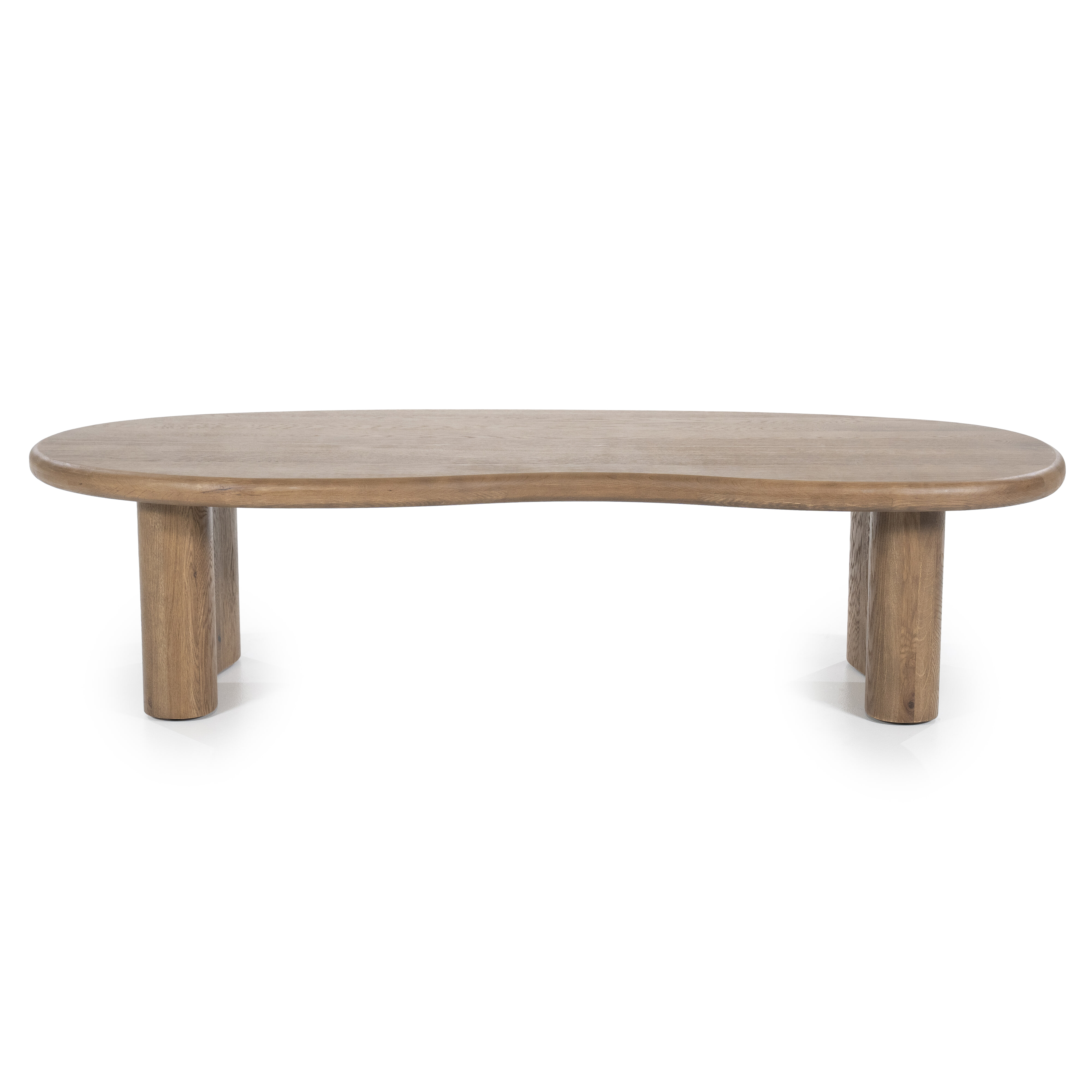 Eleonora Organische Salontafel 'Josh' Eiken, 140 x 60cm, kleur Bruin