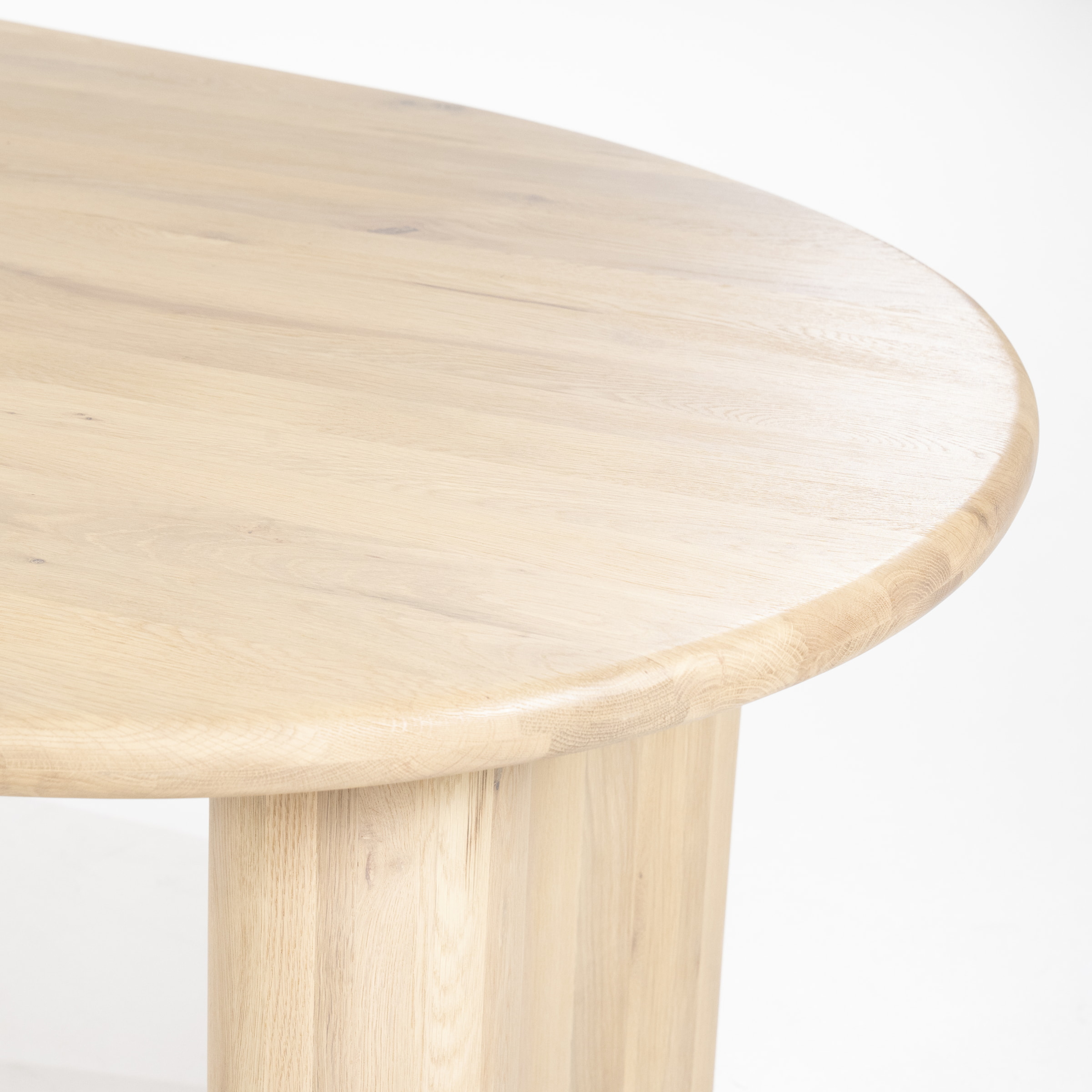 Eleonora Organische Eettafel 'Josh' Eiken, 250 x 110cm, kleur Naturel