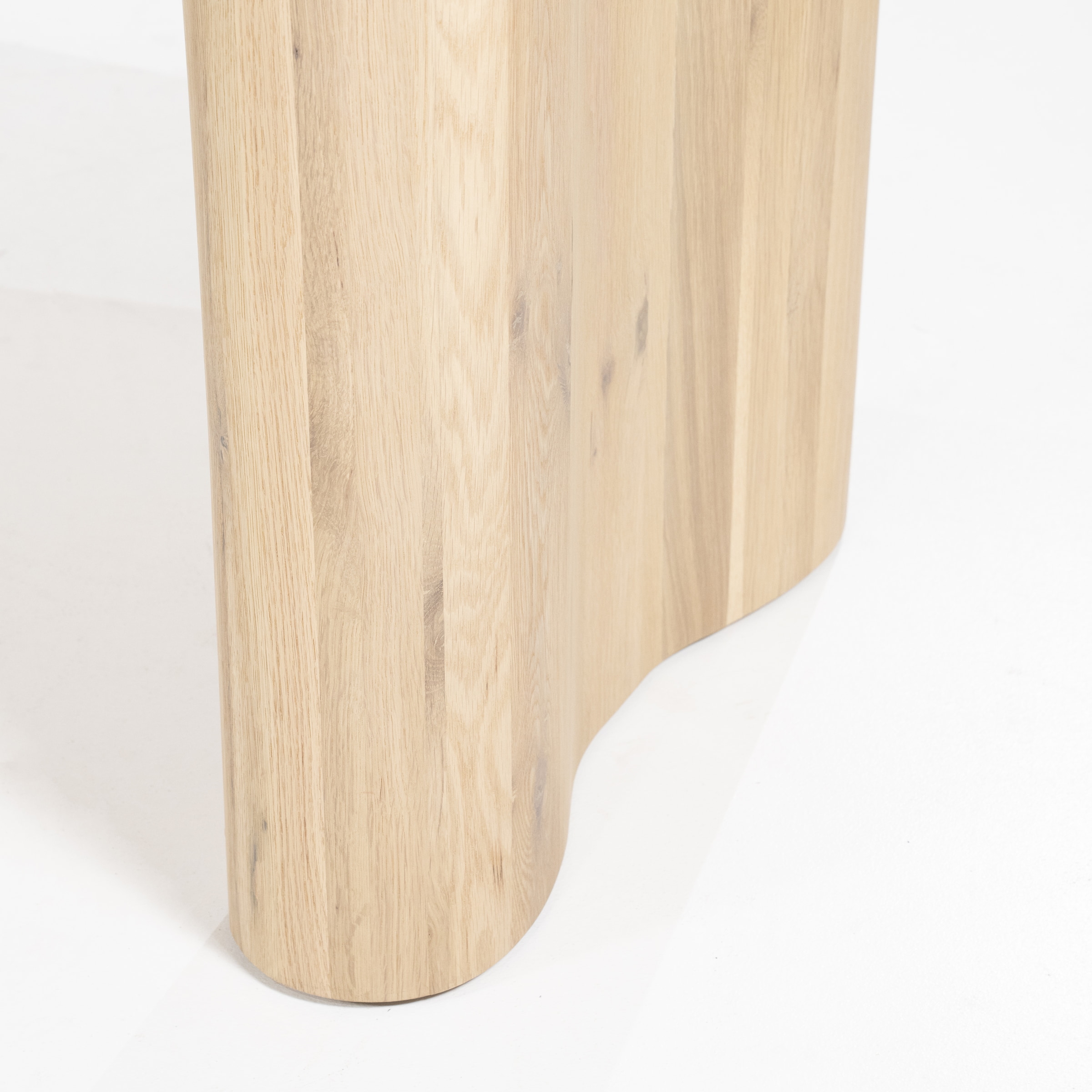 Eleonora Organische Eettafel 'Josh' Eiken, 250 x 110cm, kleur Naturel