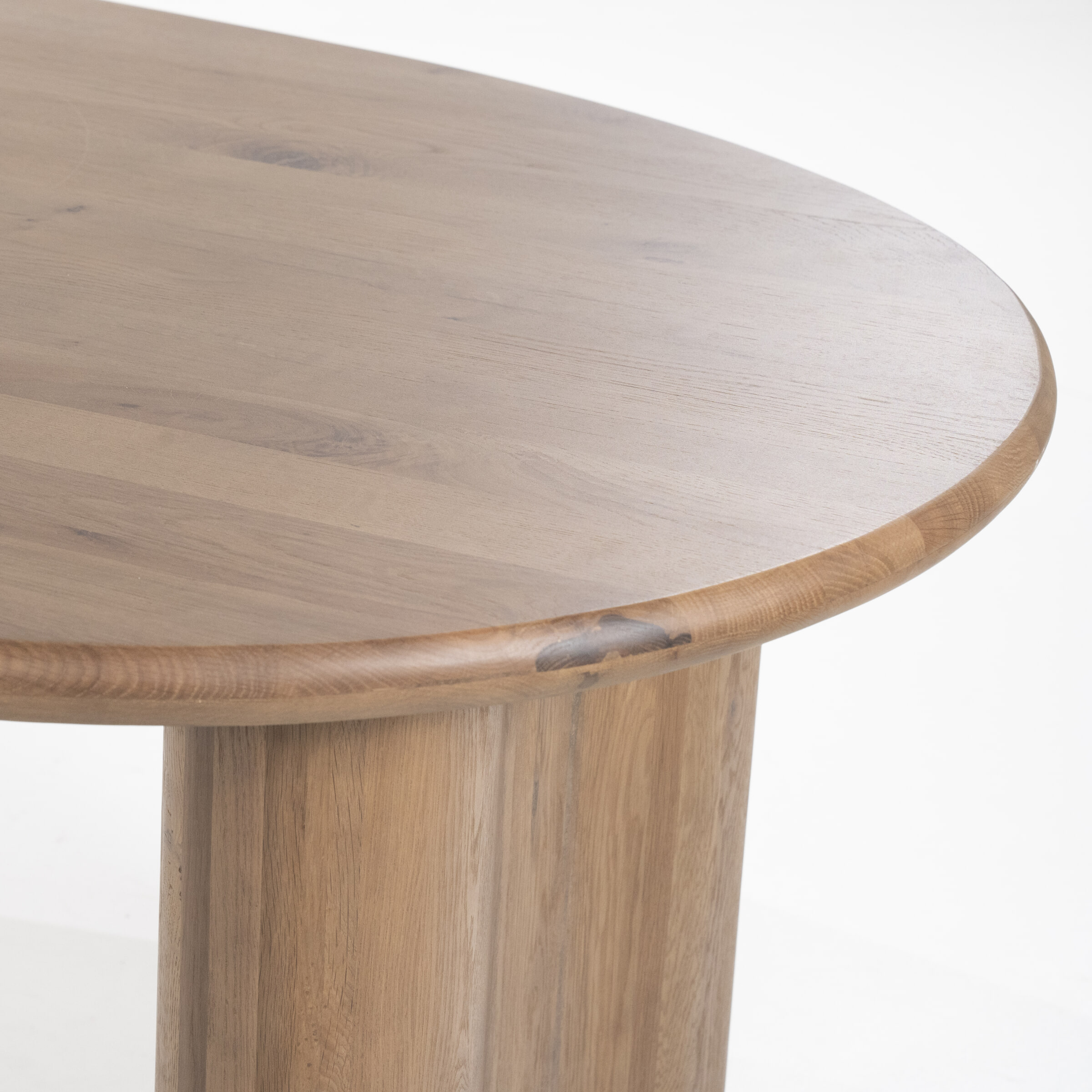 Eleonora Organische Eettafel 'Josh' Eiken, 250 x 110cm, kleur Bruin