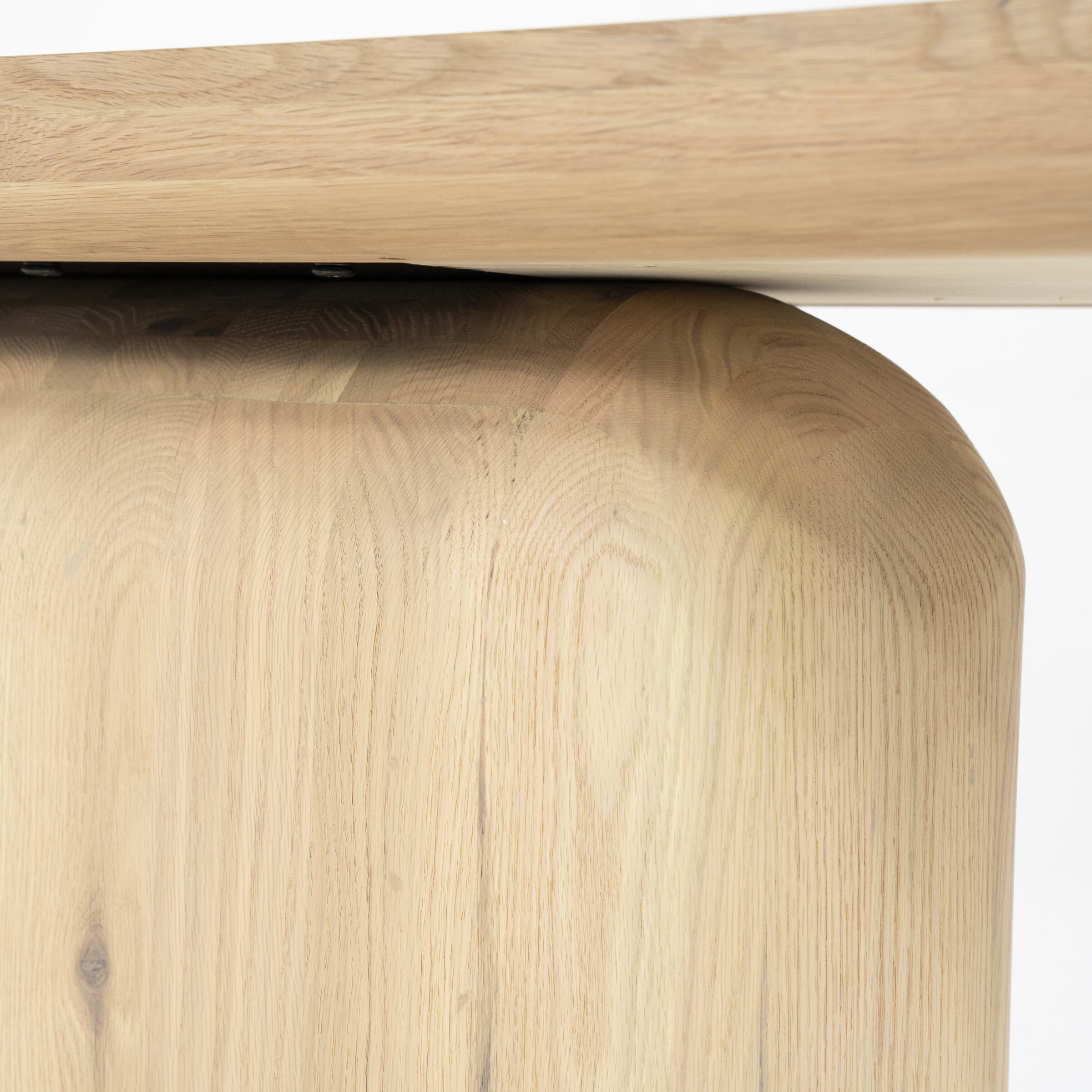 Eleonora Sidetable 'Leon' Eiken, 200cm, kleur Naturel