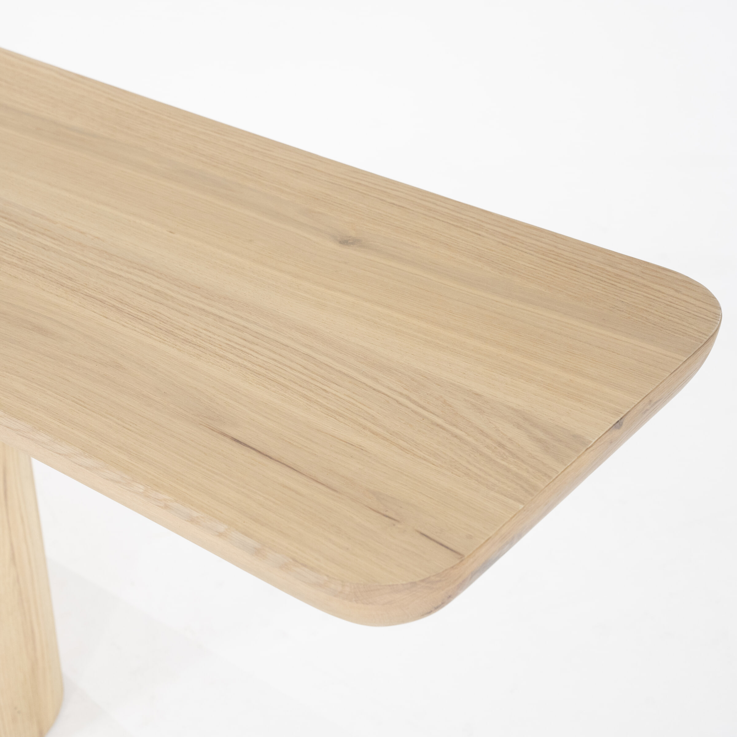 Eleonora Sidetable 'Leon' Eiken, 200cm, kleur Naturel