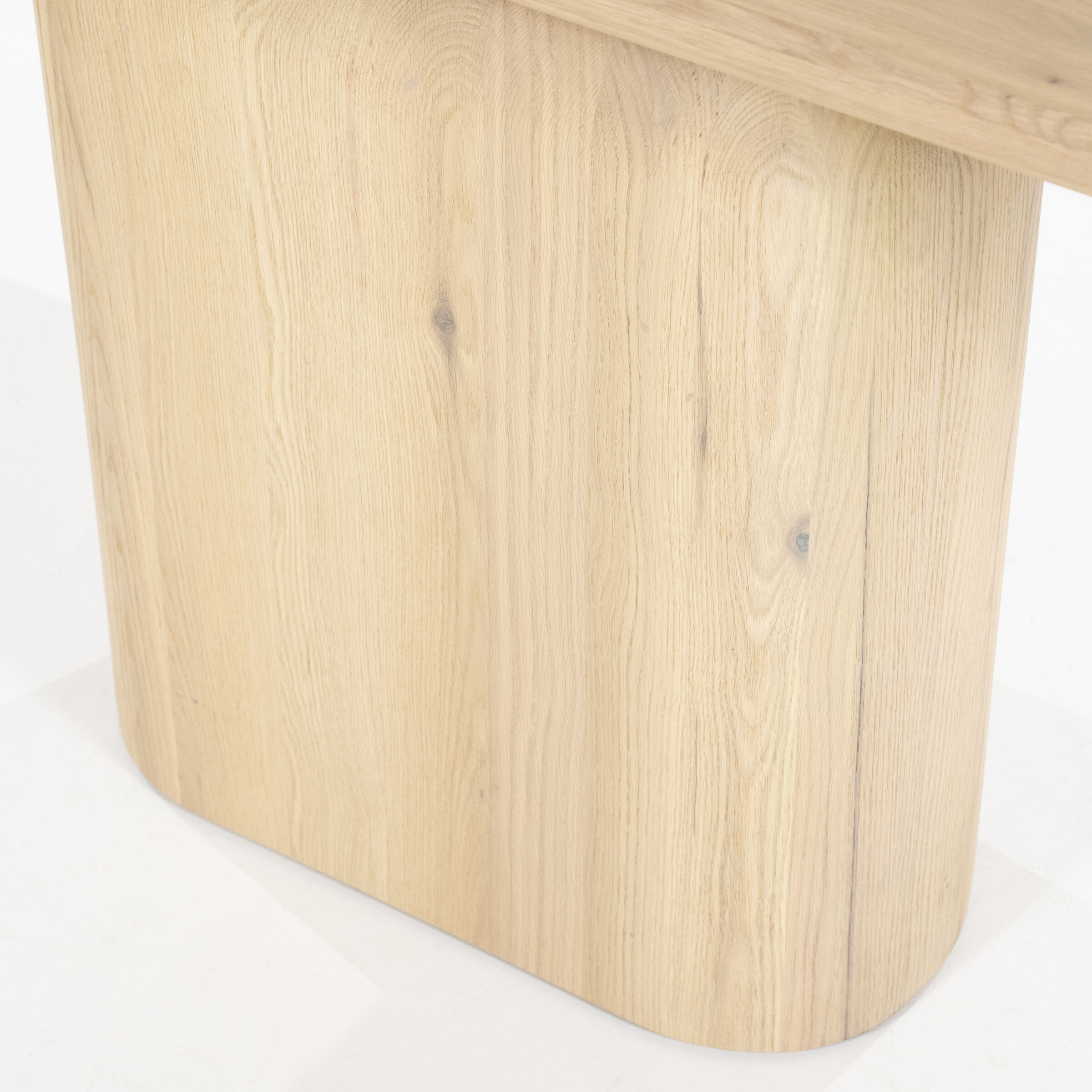 Eleonora Sidetable 'Leon' Eiken, 200cm, kleur Naturel