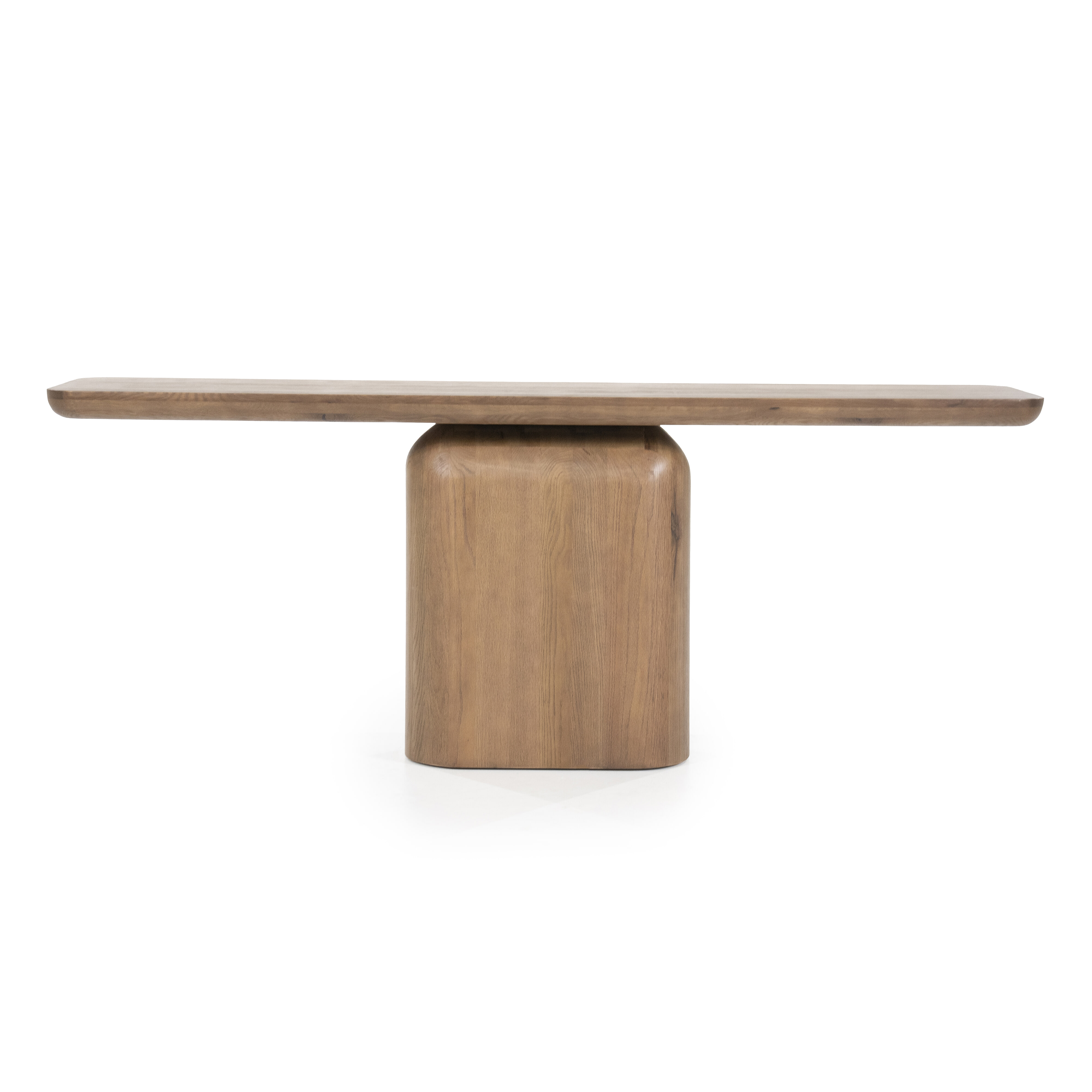Eleonora Sidetable 'Leon' Eiken, 200cm, kleur Bruin