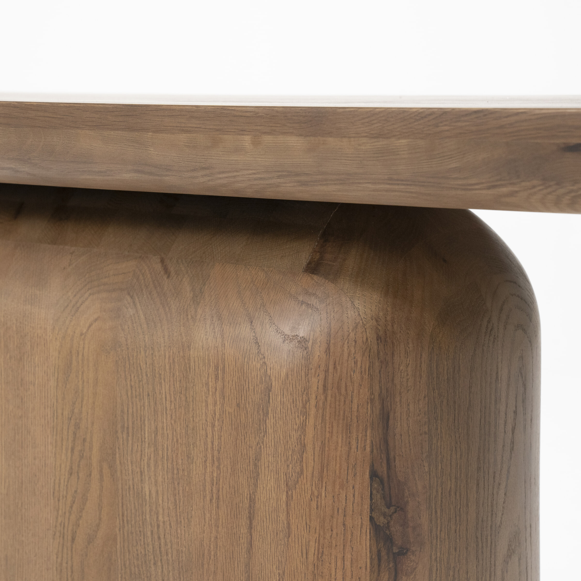 Eleonora Sidetable 'Leon' Eiken, 200cm, kleur Bruin