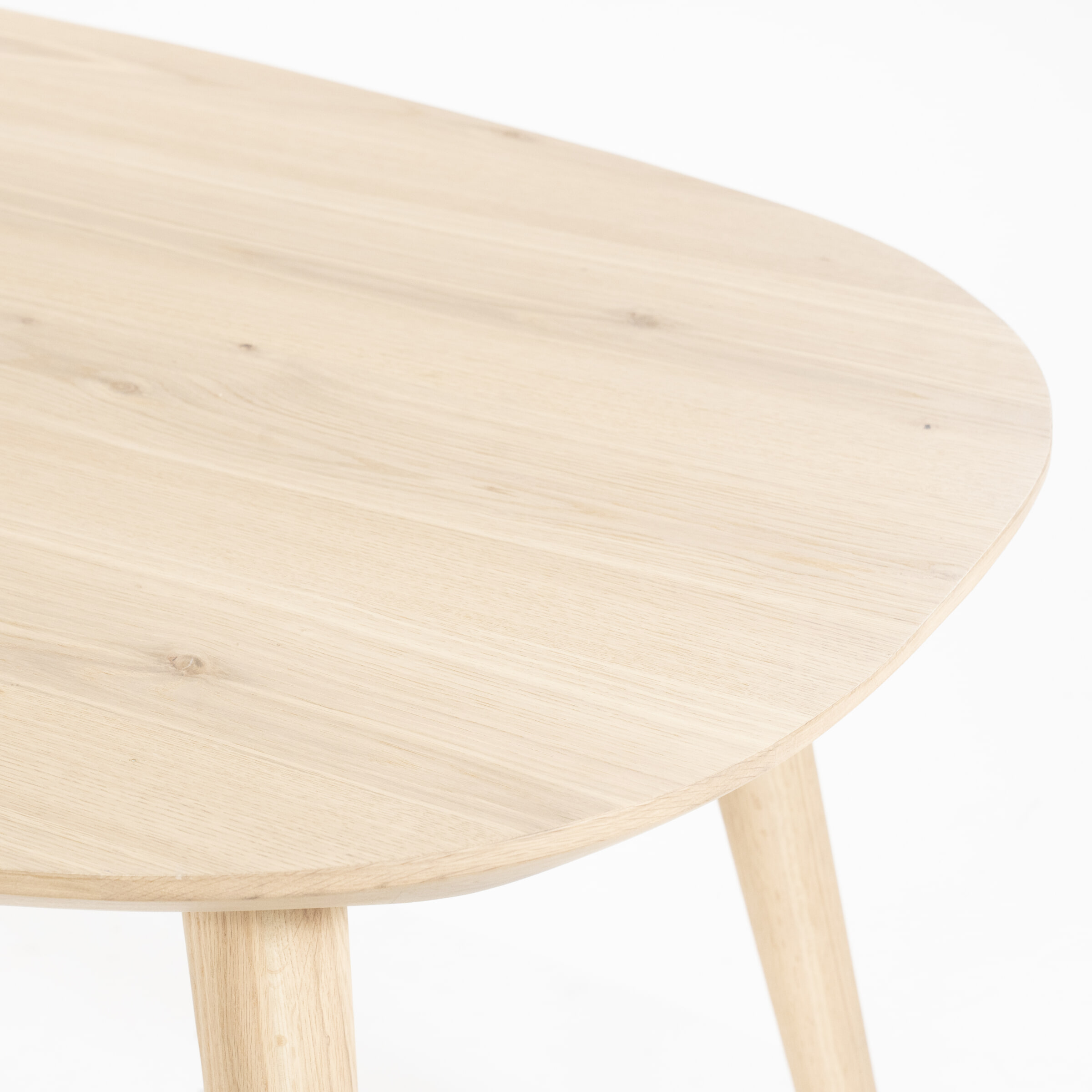 Eleonora Deens Ovale Eettafel 'Elijah' Eiken, 220 x 100cm, kleur Naturel