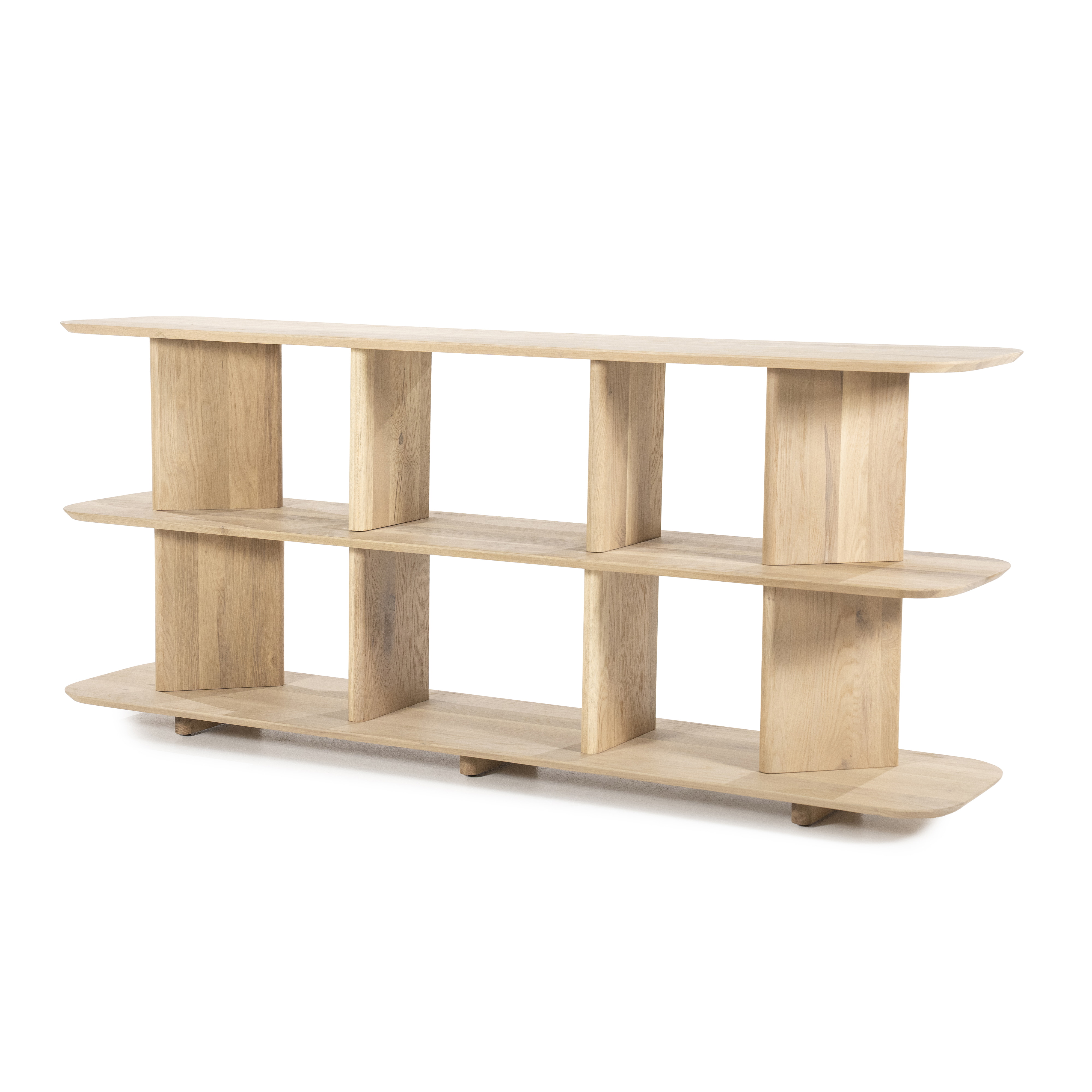Eleonora Wandrek / Dressoir 'Ty' Eiken, 180cm, kleur Naturel