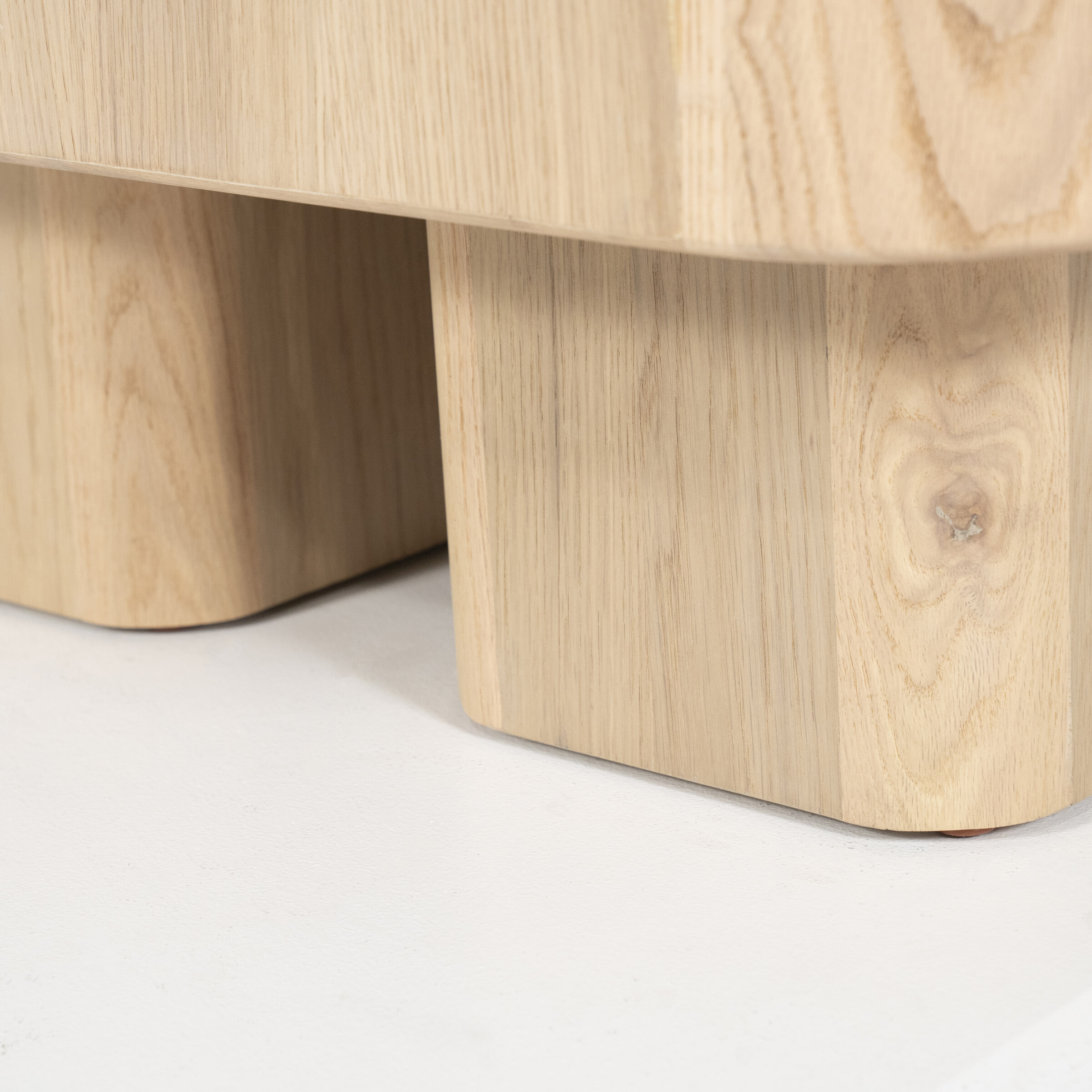Eleonora Salontafel 'Harmonie' Eiken, 80 x 80cm, kleur Naturel