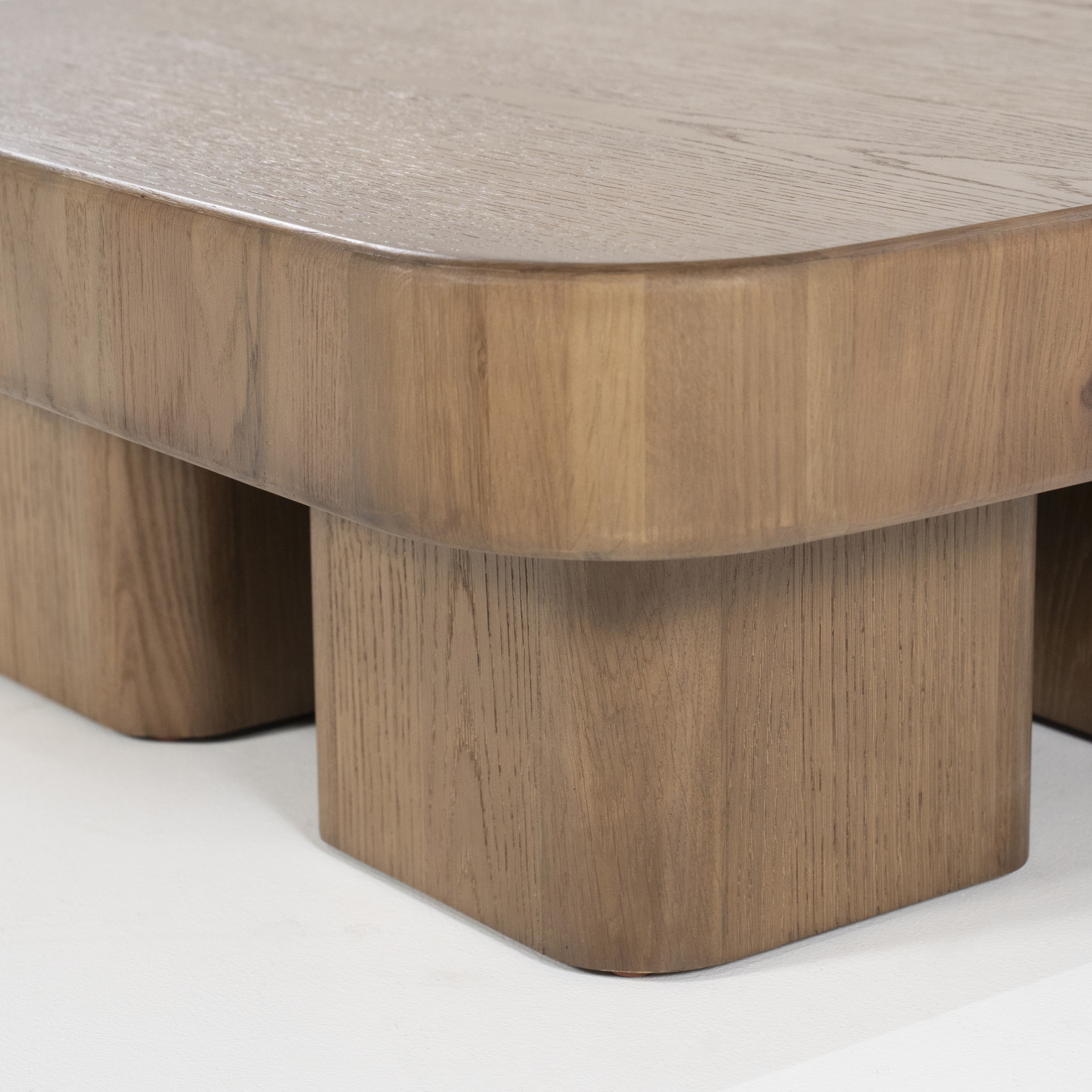 Eleonora Salontafel 'Harmonie' Eiken, 80 x 80cm, kleur Bruin